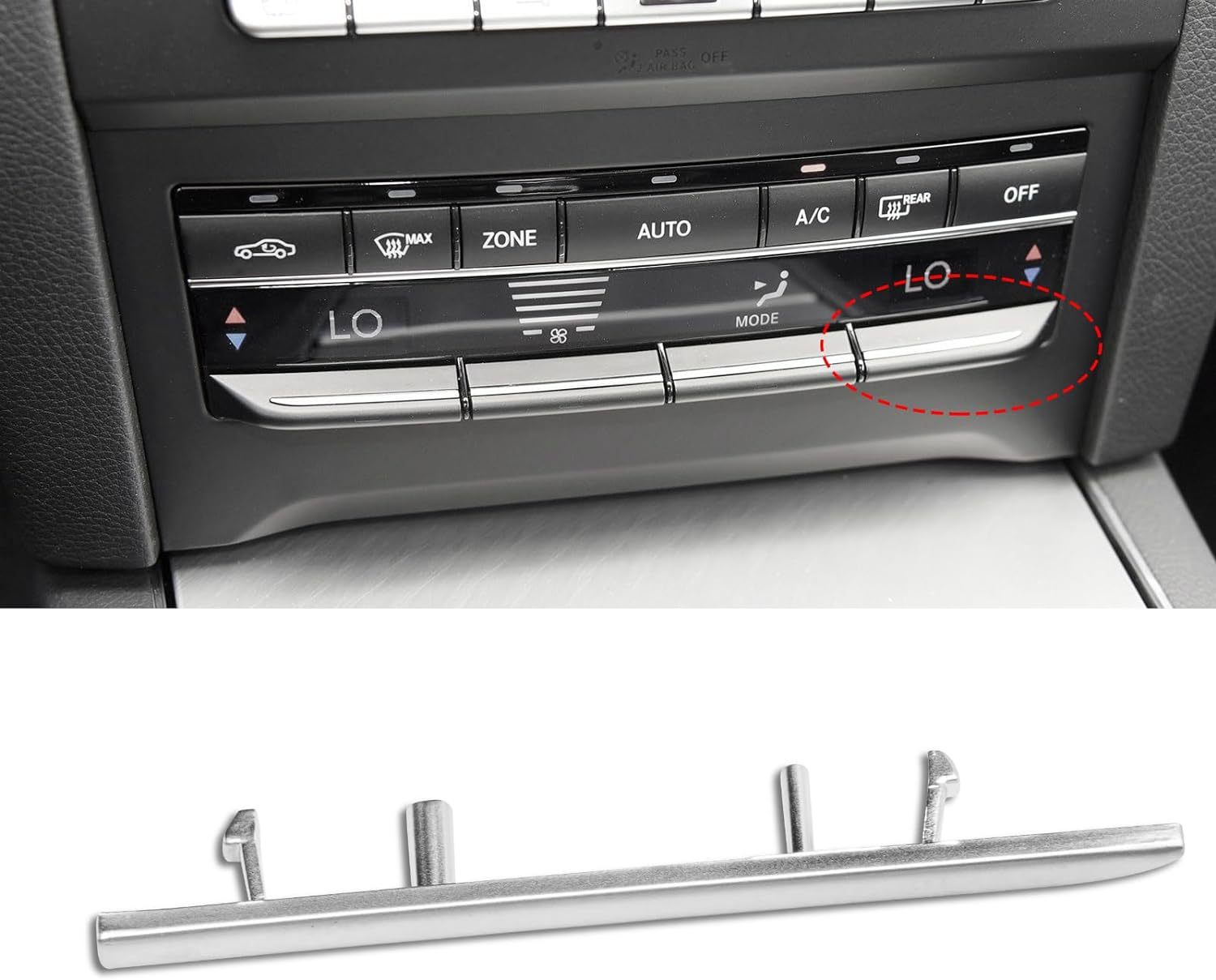For Mercedes Benz AC Button Trim E Class W212 (Matte) | YDSSTORE