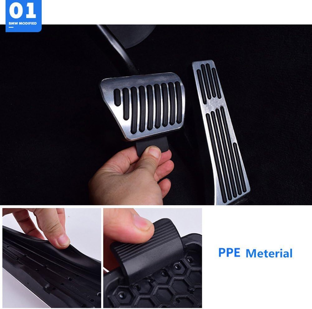 YDSSTORE  Compatible with BMW Pedal Covers. No Drill Break Pedal Cover Anti-Slip Gas (1' F20/2' F22/3' F30 G20/4' F32/5' G30/6' F12 G32/7' G11 G12/X3 G01/X4 G02/X5 F15 G05/X6 F16 G06/X7 G07)-autoydsstore
