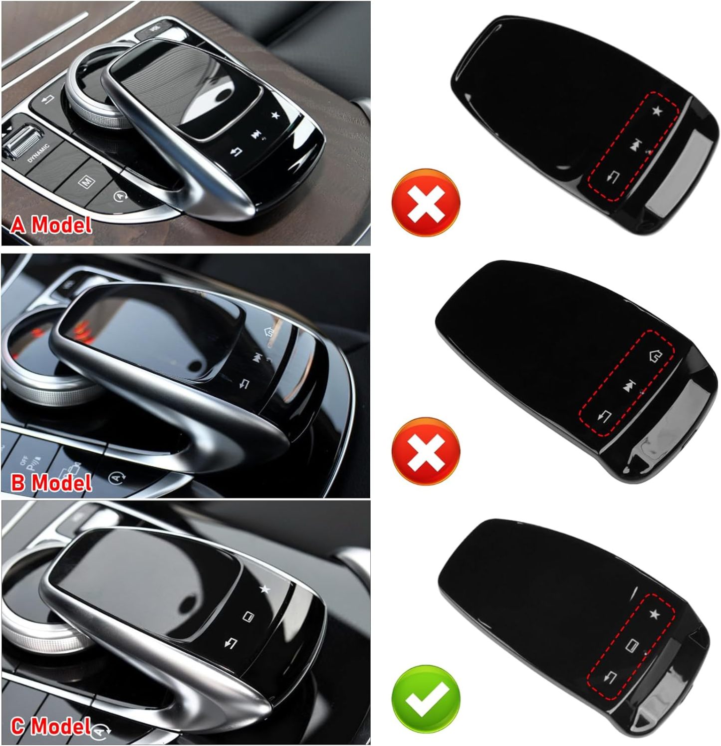 Multimedia Touchpad Cover For Mercedes Benz C E S GLC GLS GLE (C Model) | YDSSTORE