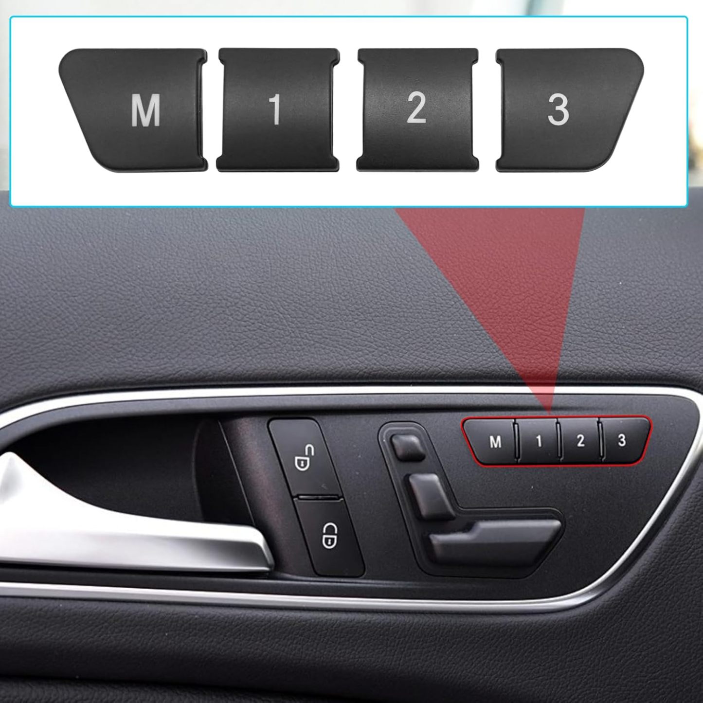 Seat Memory Button Replacement For Mercedes Benz C E ML CLA GLK GL CLS GLA GLE GLS (Left) | YDSSTORE