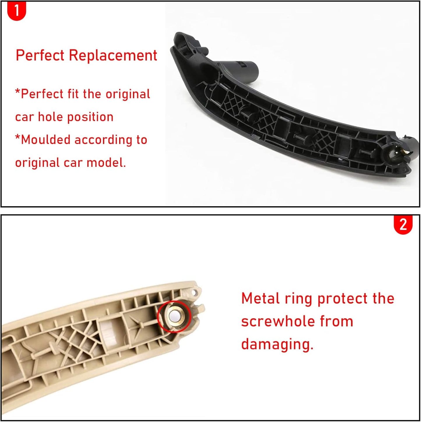 YDSSTORE  Compatible with BMW X3 F25/X4 F26 Door Handle. Upgraded Inner Door Pull Handle Replacement for X3 2010-2016. X4 2014-2017-autoydsstore