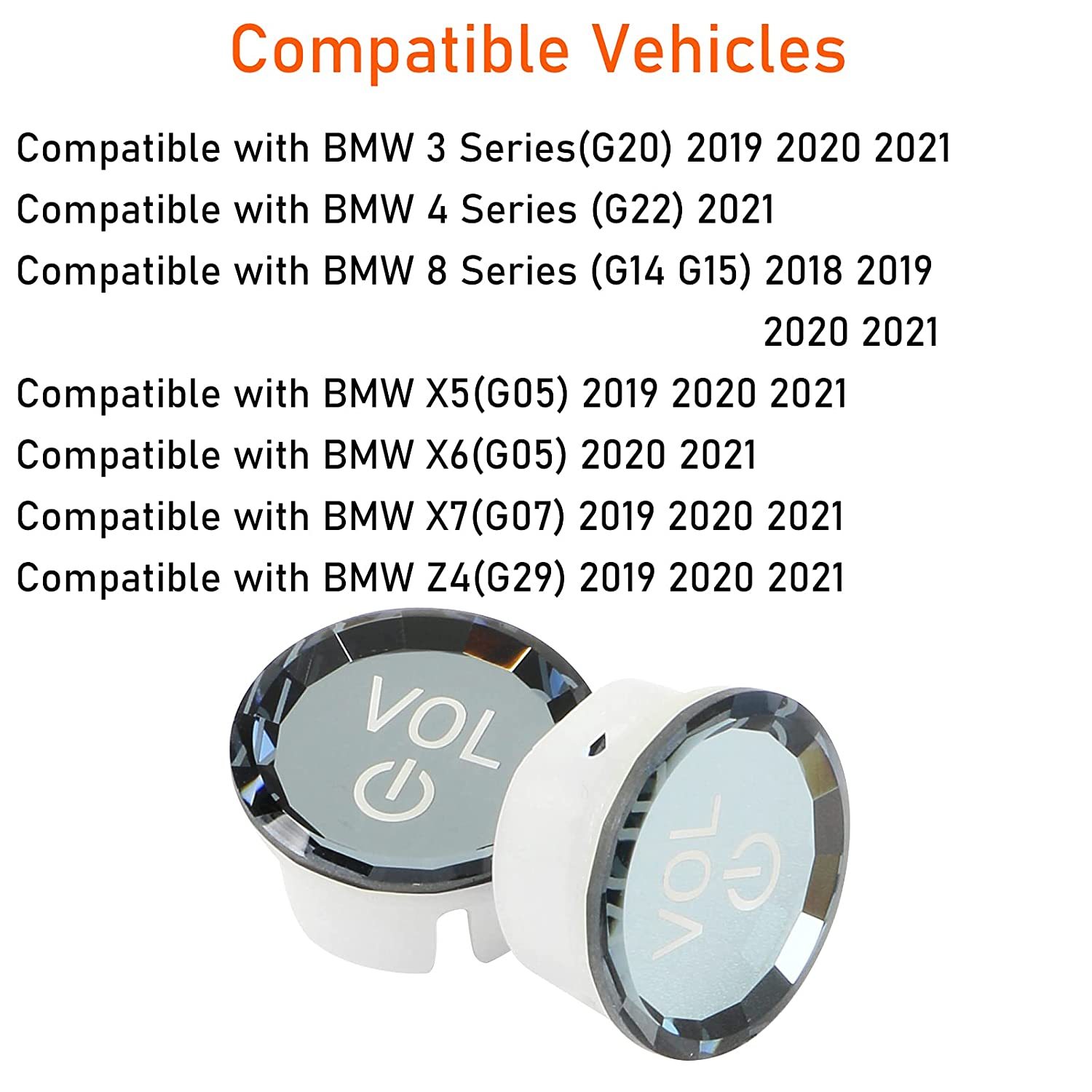 For BMW Crystal Volume Knob Button Covers | YDSSTORE