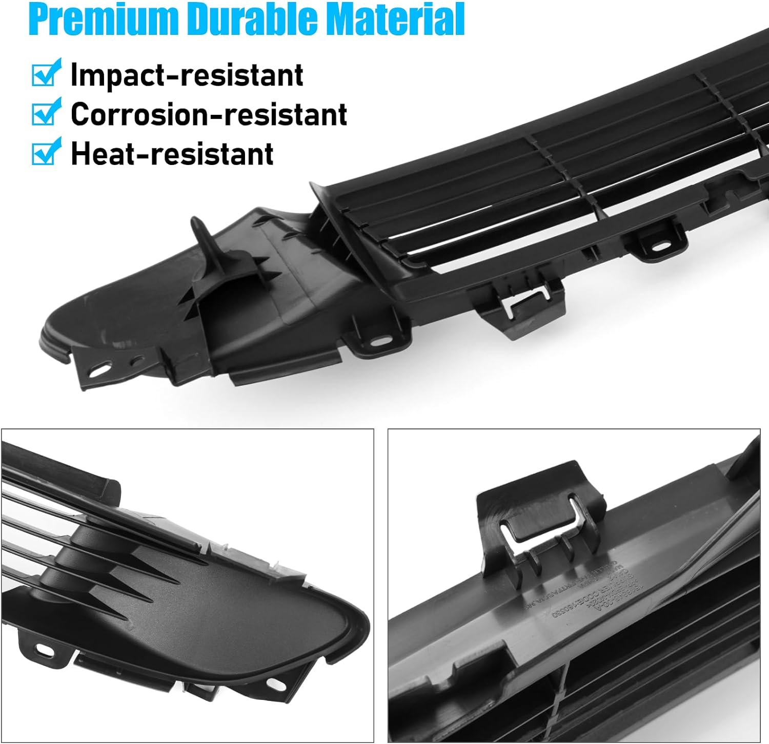 YDSSTORE Compatible with Tesla Mode 3 Front Bumper Grille Replacement 2017 2018 2019 2020 2021 2022 2023. Front Bumper Lower Grille for Tesla Model 3 Replace for 1085927-00-C Air Inlet Vent Grille Cover-autoydsstore