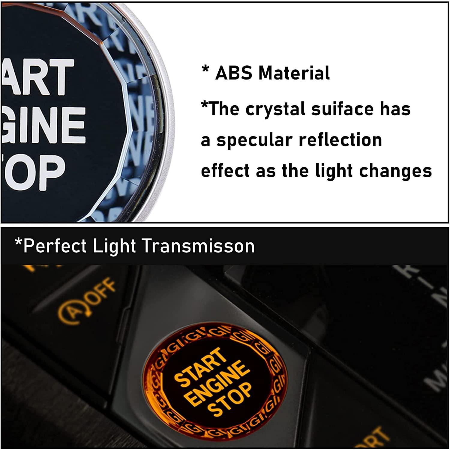 For BMW G-Chassis Crystal Start Stop Button Covers | YDSSTORE
