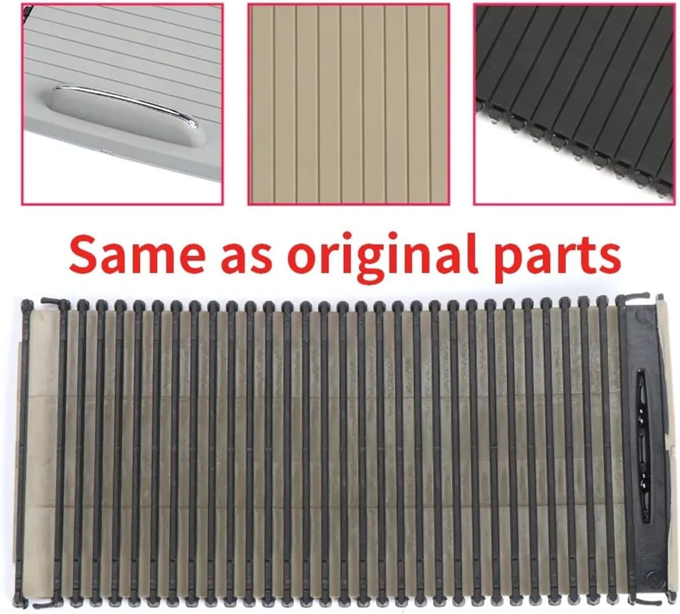 Auto Console Bekerhouder Blind Cover Rits Rolling Gordijn. for Mercedes-Benz. W204 C Klasse W212 E Klasse C180 C200 C220 E200 E260 Rolgordijn middenconsole (Size : Beige)