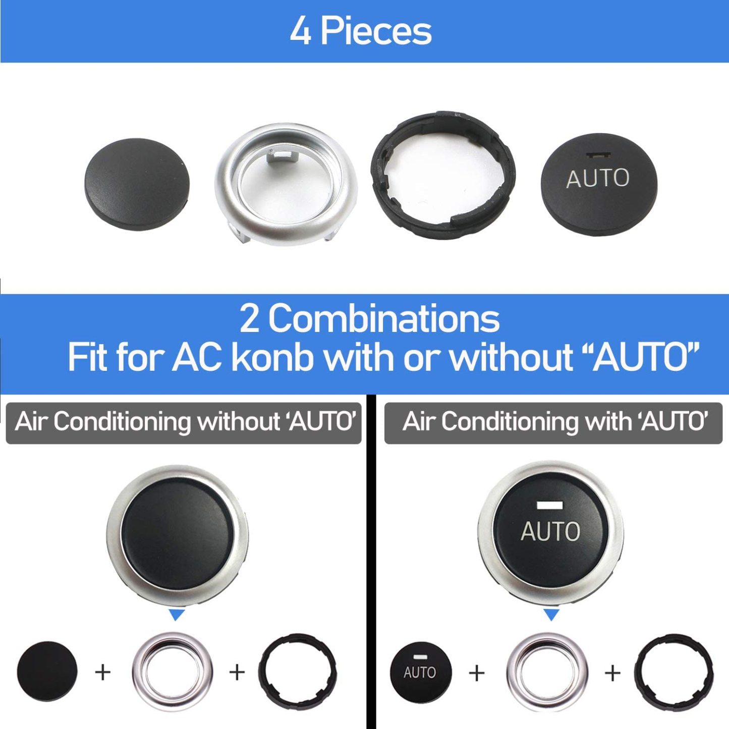 Modified for BMW 5/6/7/X5/X6 Air Conditioning Knob Button Covers | YDSSTORE