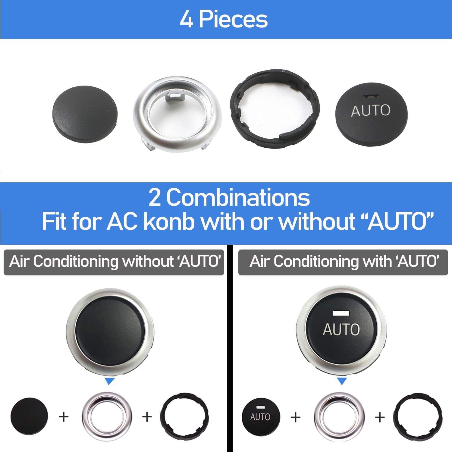 Modified for BMW 5/6/7/X5/X6 Air Conditioning Knob Button Covers | YDSSTORE