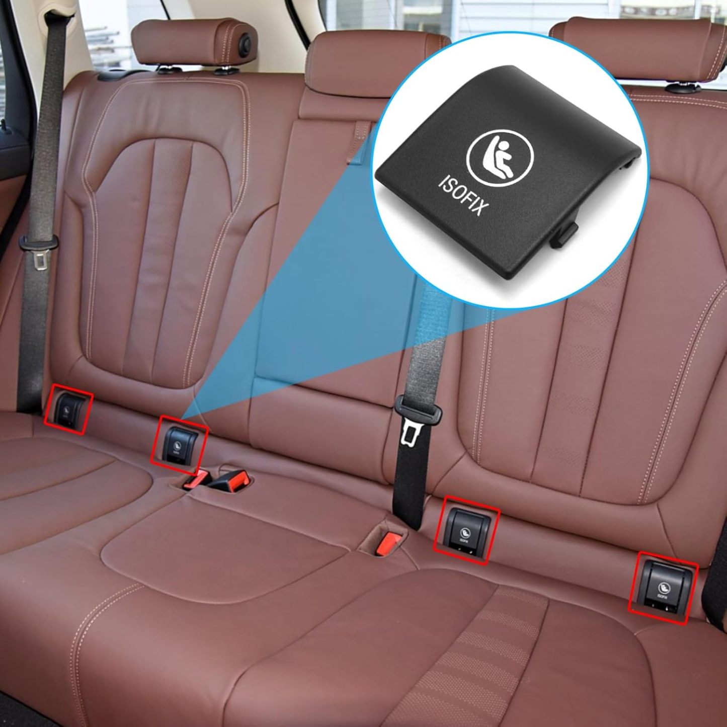 For BMW X5 G05 Child Seat Anchor Cover 52207499794 52208491146|YDSSTORE