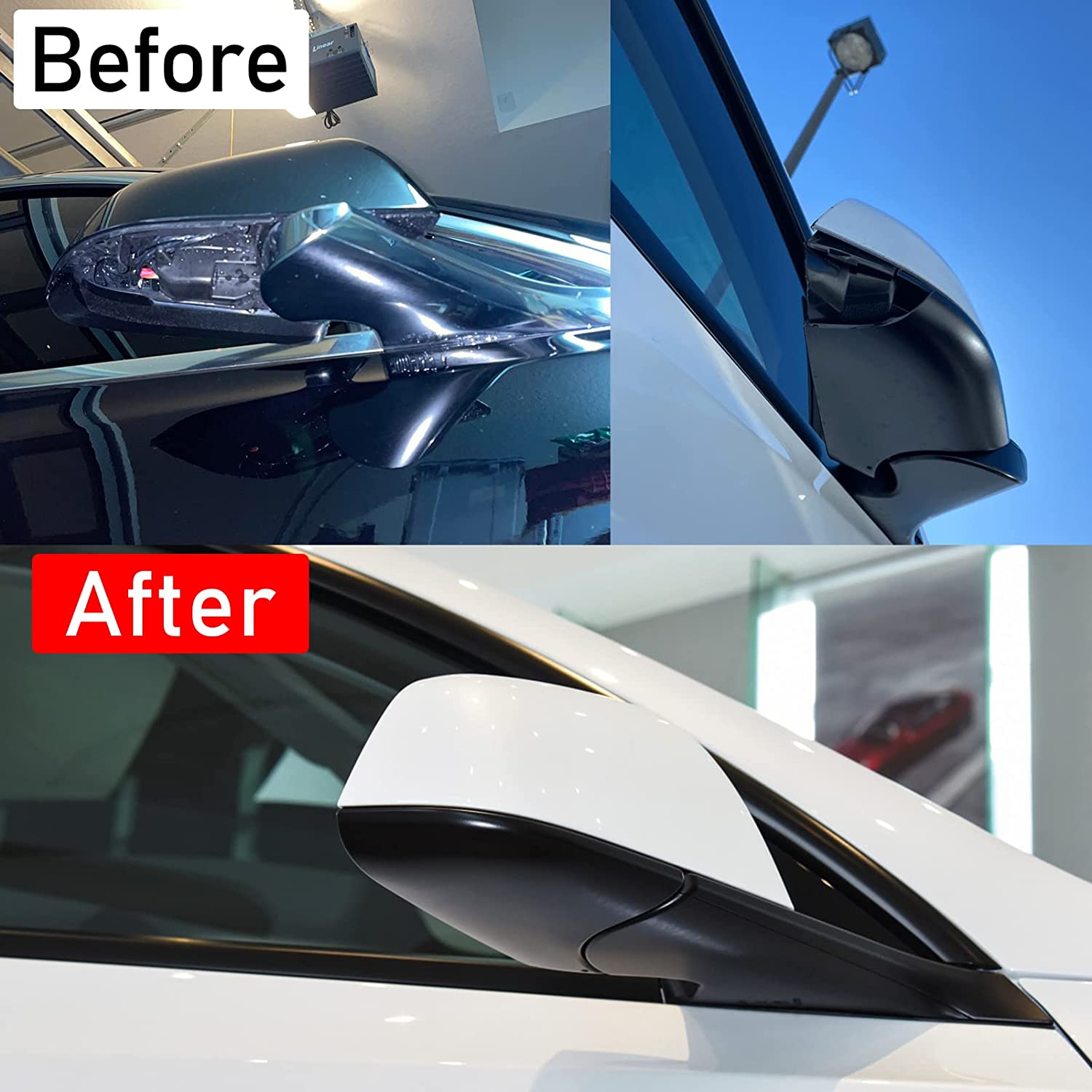 YDSSTORE Compatible with Tesla Model Y Mirror Bottom Cover 2018-2021. Right Passenger Rearview Mirror Lower Base Cover. Side Mirror Base Cover Replacement for Tesla Model Y Wing Mirror Repair(Right)-autoydsstore