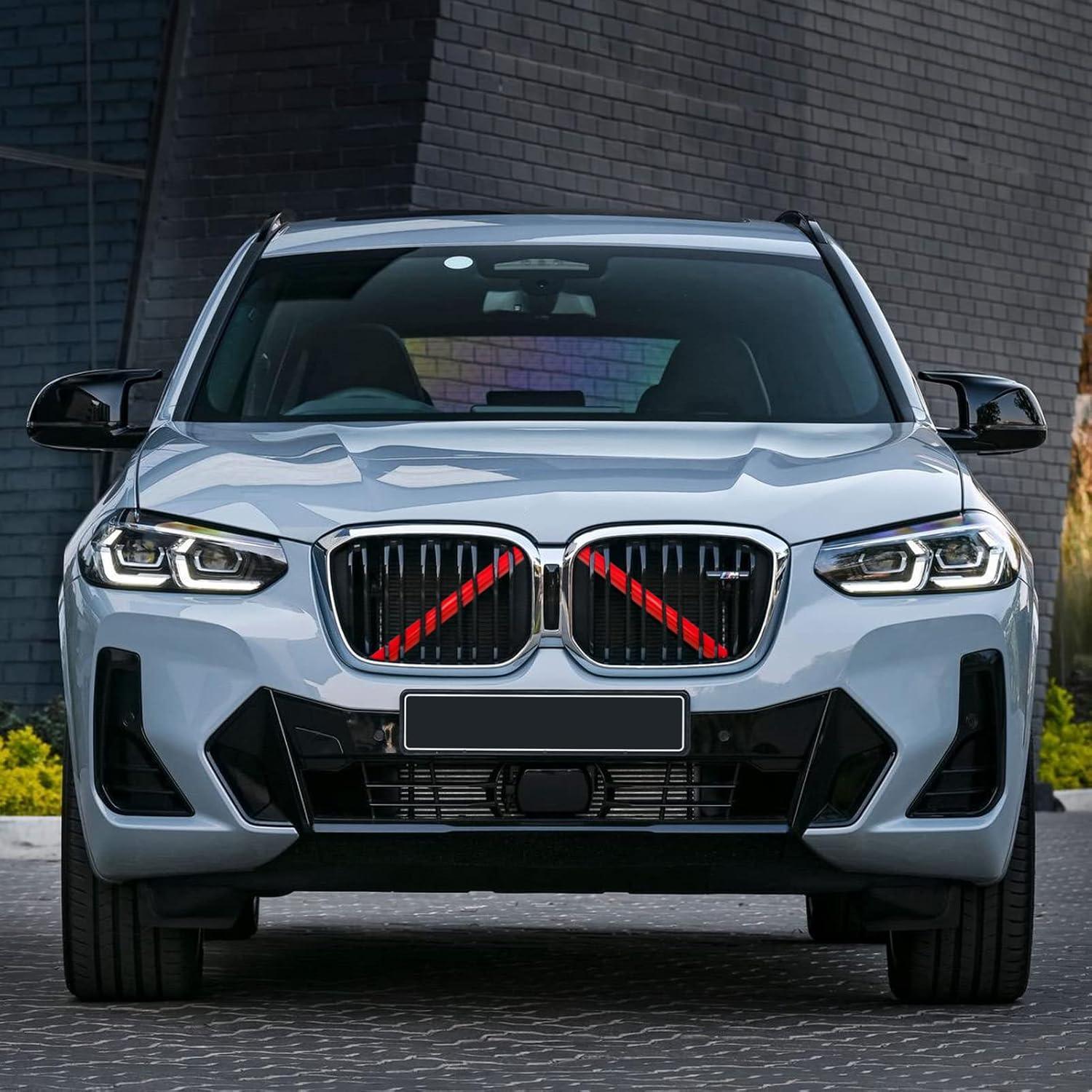 Compatible with BMW V Brace Cover. Grille Inserts V Bar Brace Wrap Covers for BMW X3. X4. X5. X6. X7 (F25. G01. F26. G02. E70. F15. G05. E71. F16. G06. G07)-autoydsstore