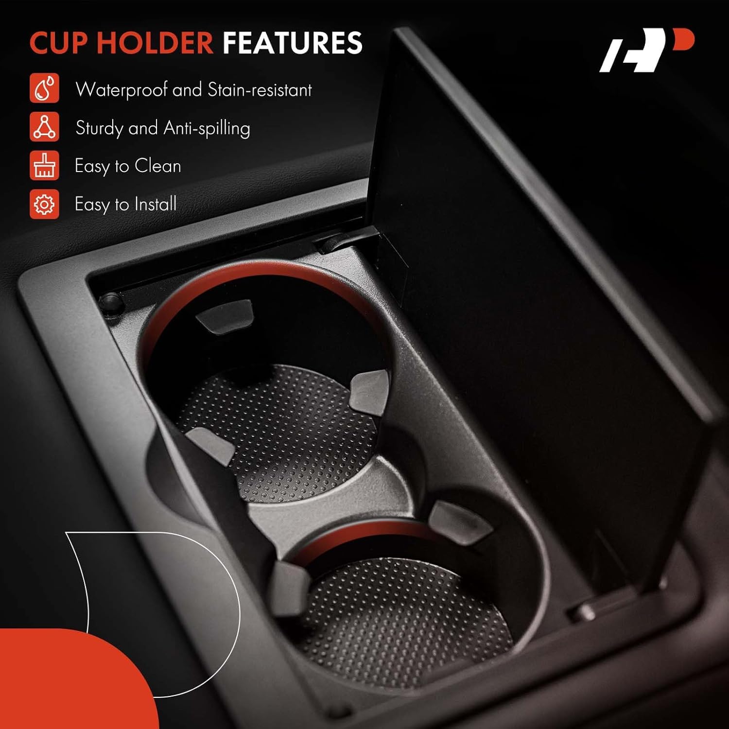Cup Holder Compatible with Mercedes-Benz G500 2002-2018. G55 AMG 2003-2011. G550 2009-2018. G550 4x4 2017-2018. G63 AMG 2013-2018. G65 AMG 2014-2018. Front Right Passenger Side. Black