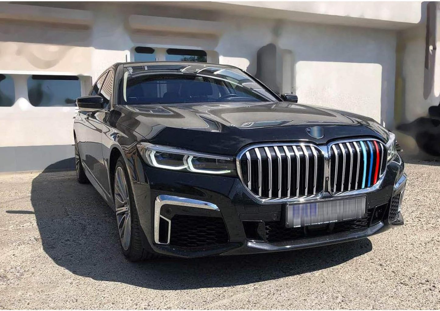 YDSSTORE M-Colored Tri Grille Insert Trim Strips for BMW G11 7 Series LCI (2020-up) | Compatible with 8-Beam Front Kidney Grilles-autoydsstore