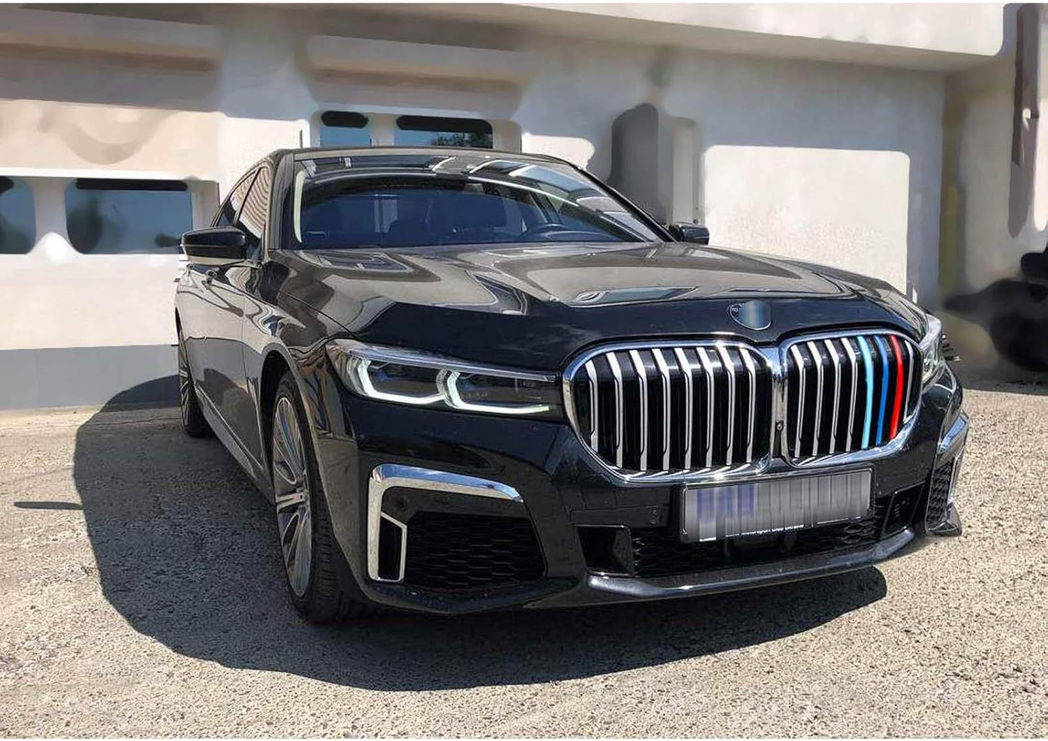 YDSSTORE M-Colored Tri Grille Insert Trim Strips for BMW G11 7 Series LCI (2020-up) | Compatible with 8-Beam Front Kidney Grilles-autoydsstore