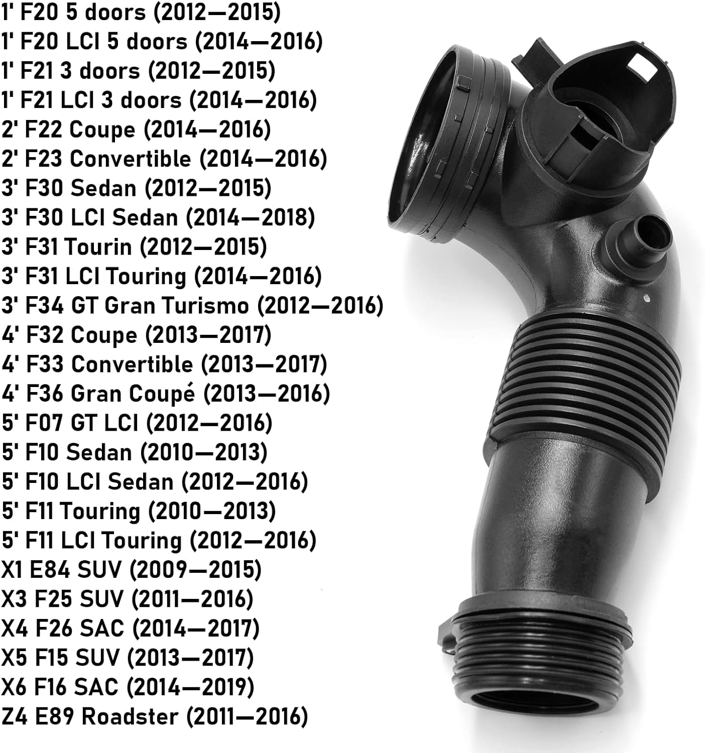 For BMW Air Intake Hose Inlet Tube Pipe Replacement 13717605638 |YDSSTORE