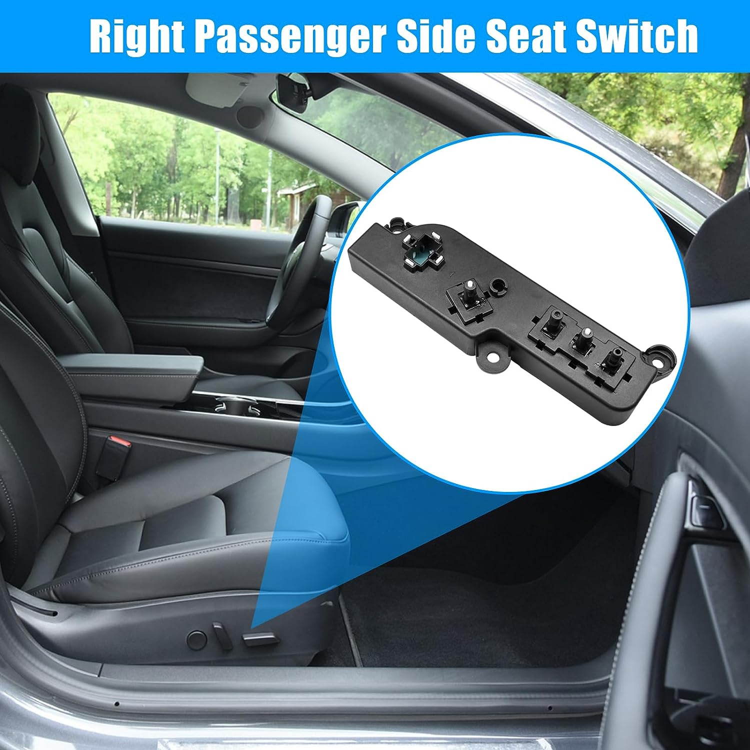 YDSSTORE Compatible with Tesla Model 3 Model Y Power Seat Control Switch. Seat Switch Control Replacement Fit for Tesla Model 3/Y 2017-2022. Replace for 1098530-autoydsstore