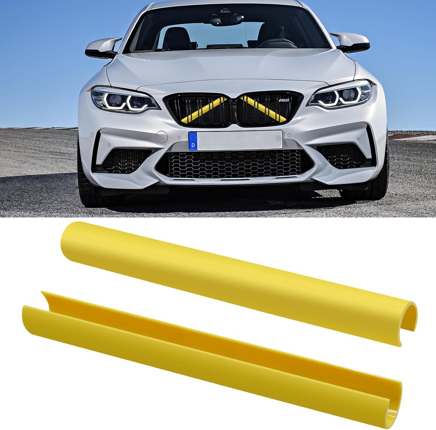 Compatible with BMW Grille Inserts Trims & V Brace Wrap Covers | Red Grill Stripes for 1. 2. 3. 4. 5. 6. 7 Series (F20. F22. F30. F32. G30. G32. G11. G12)-autoydsstore