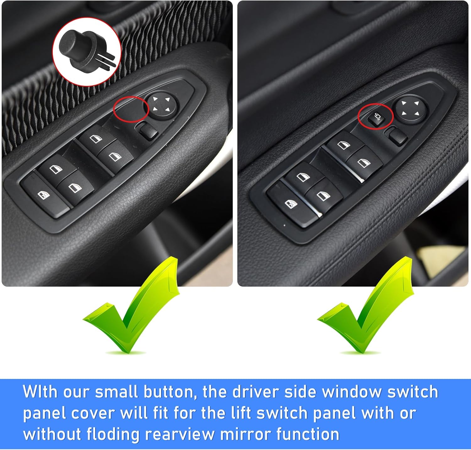 BMW 1'-4' Series Window Switch Panel Cover (2014-2019) | Black | YDSSTORE