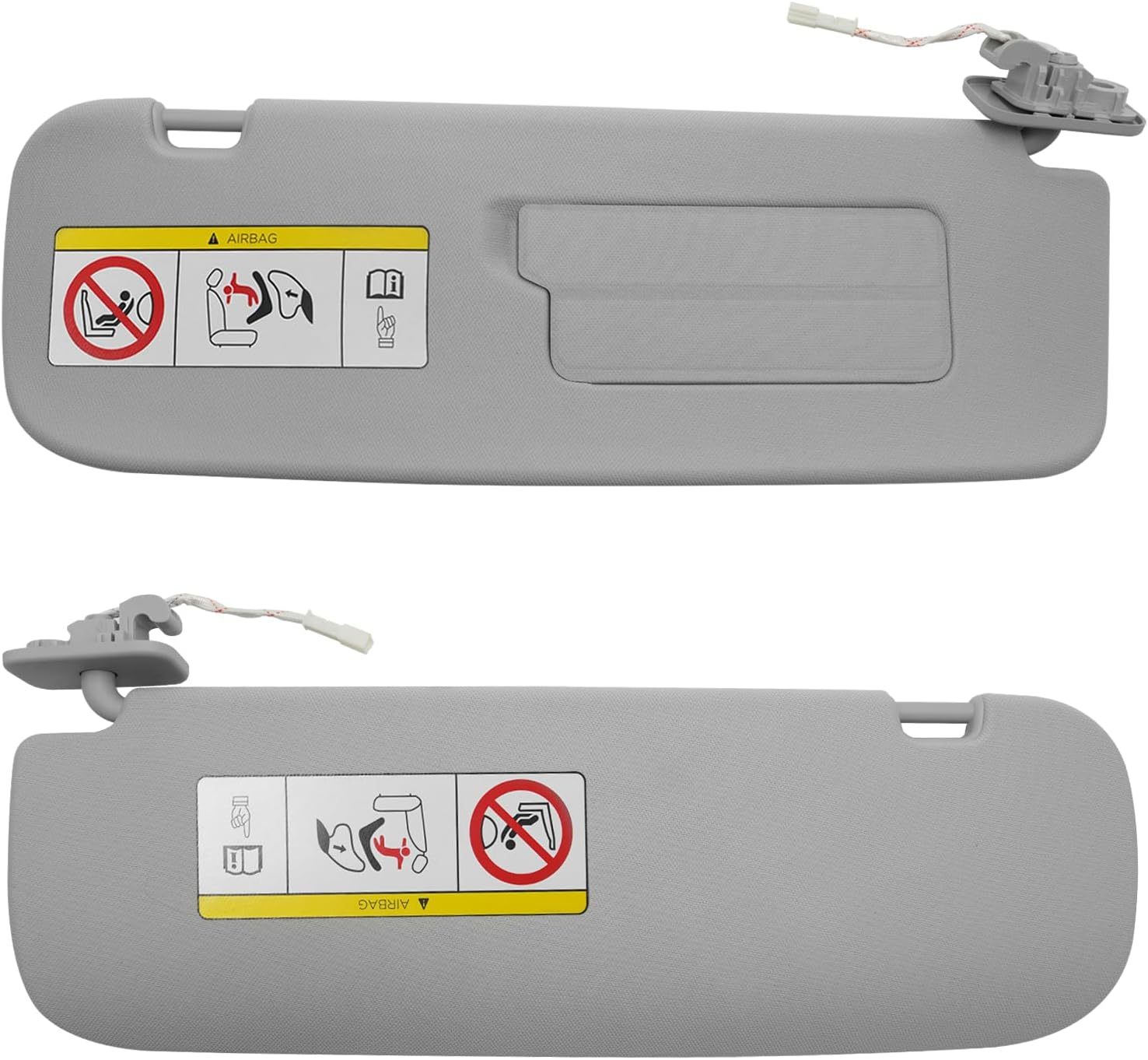 YDSSTORE Compatible with Tesla Model 3/Y Sun Visor 2017-2023. 1490406-01-B. Passenger Side Sunvisor Replacement with Vanity Mirror. Grey Sunroof Sun Visor for Tesla Model 3 Model Y 2017-2023 (Right)-autoydsstore