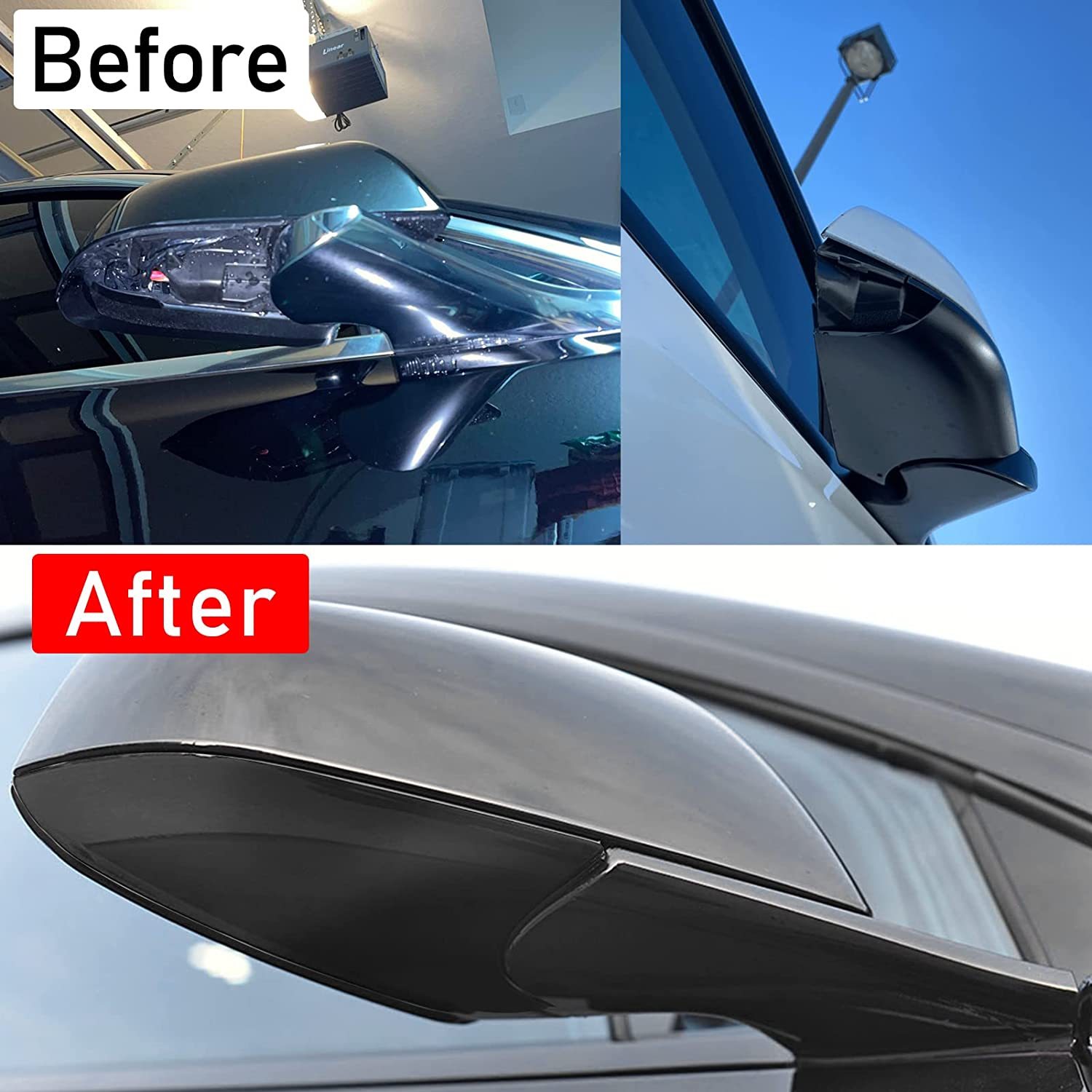 YDSSTORE Compatible With Tesla Model 3 Mirror Bottom Cover 2017-2022. Right Passenger Rearview Mirror Lower Base Cover. Side Mirror Base Cover Replacement For Tesla Model 3 Wing Mirror Repair(Right)-autoydsstore