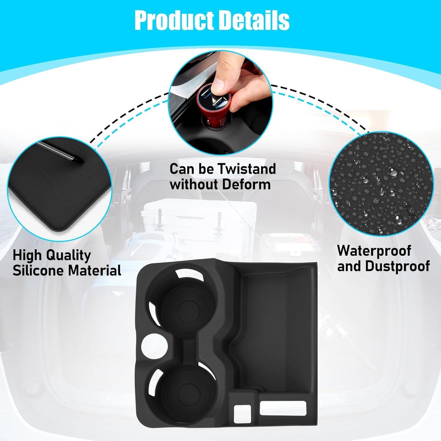 Silicone Anti-Slip Cup Holder Insert & Storage Tray Mat for BMW X3 G01 (2017-2024) & X4 G02 (2018-2024) – Custom Fit. Dust-Proof. Easy to Clean-autoydsstore