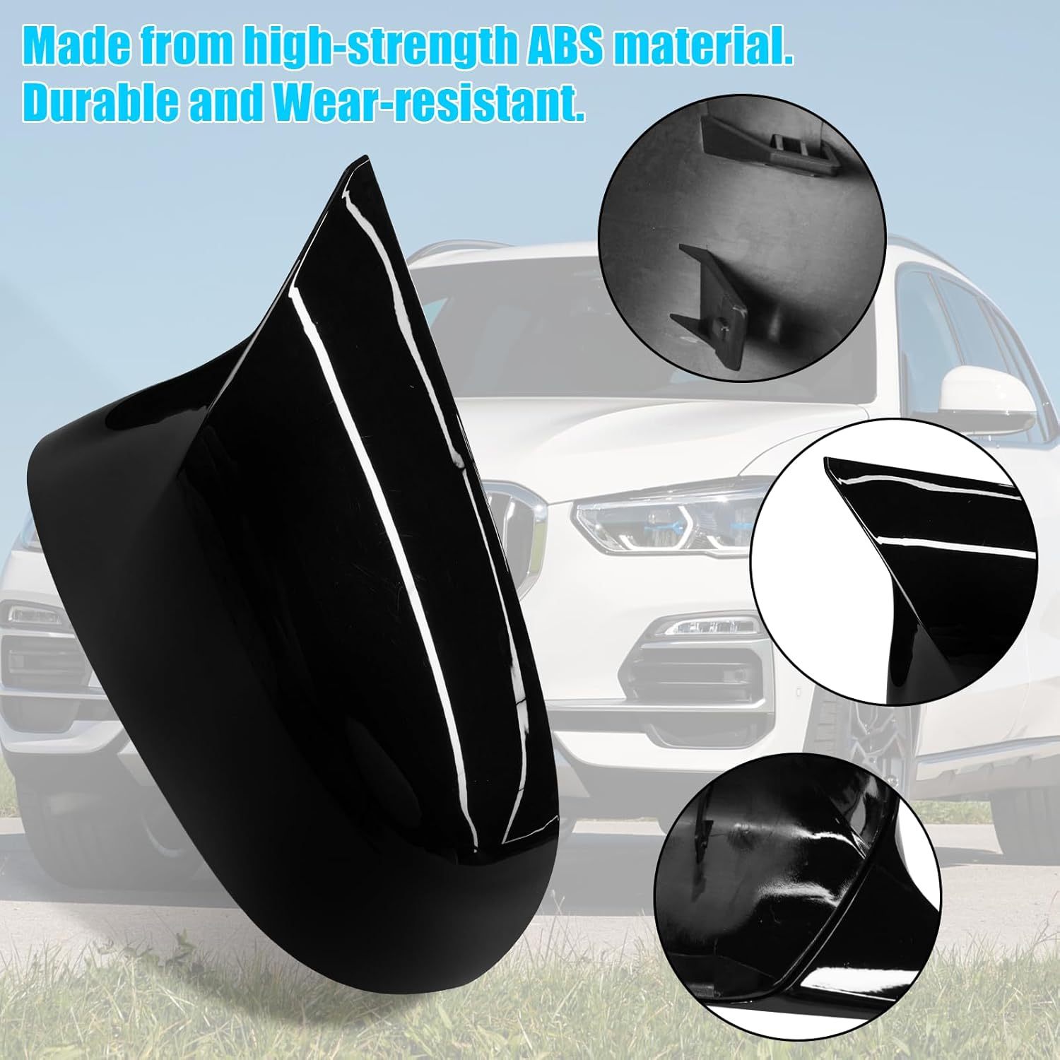 For BMW M Style Glossy Black Mirror Covers | X3 G01/X4 G02/X5 G05/X7 G07/X6 G06 | 2019-2024 | YDSSTORE-autoydsstore