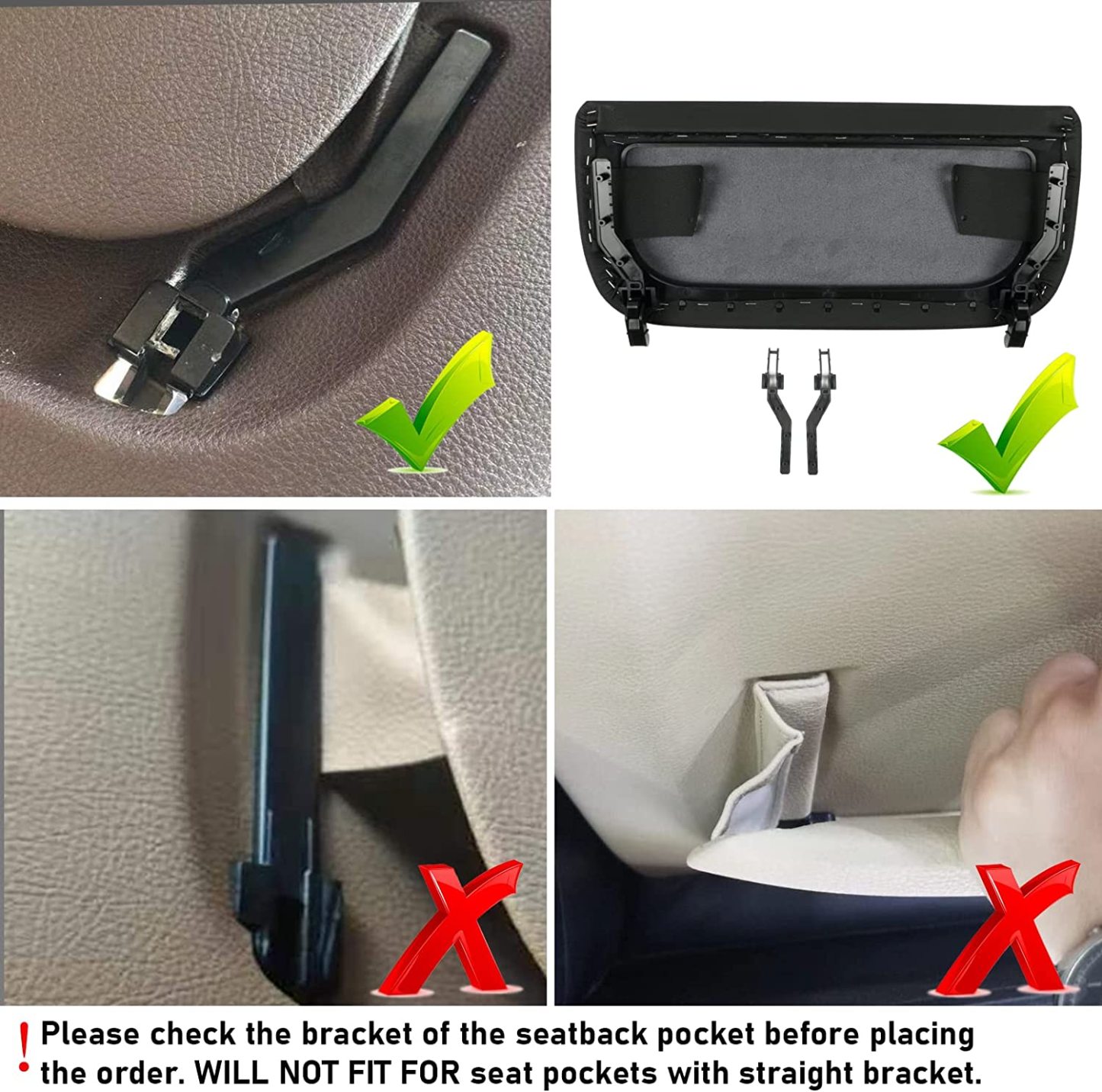 Modified For BMW 5'/7'/X5/X6 Seat Back Pocket Cover | YDSSTORE