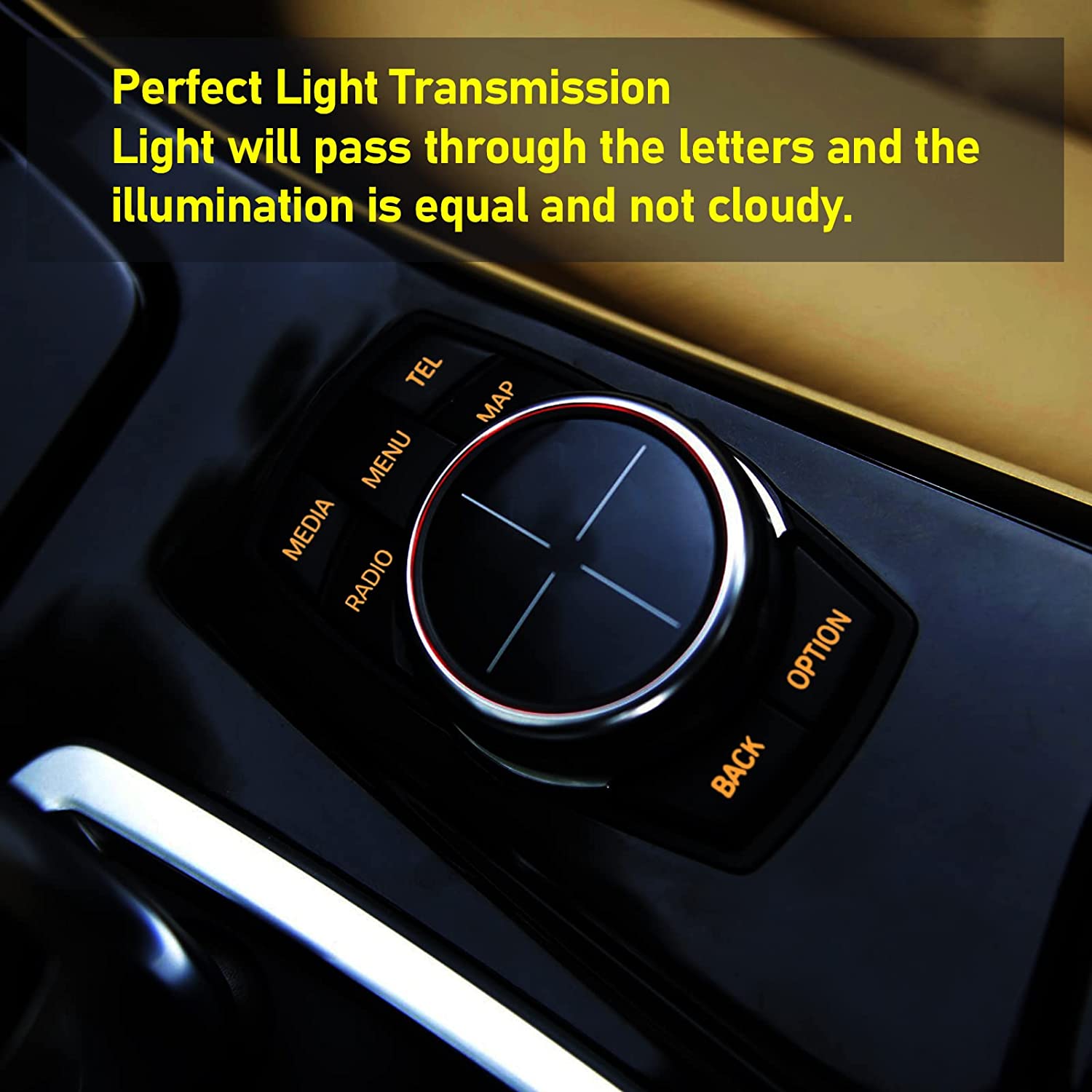 For BMW 1 2 3 4 5 7 X1 X3 X4 Series iDrive Auto Parts Button Covers | 7PCS | YDSSTORE