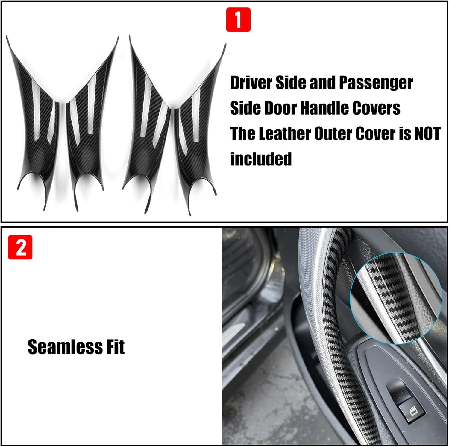 BMW Carbon Fiber Pattern Door Handle Covers.4PCS|YDSSTORE-autoydsstore