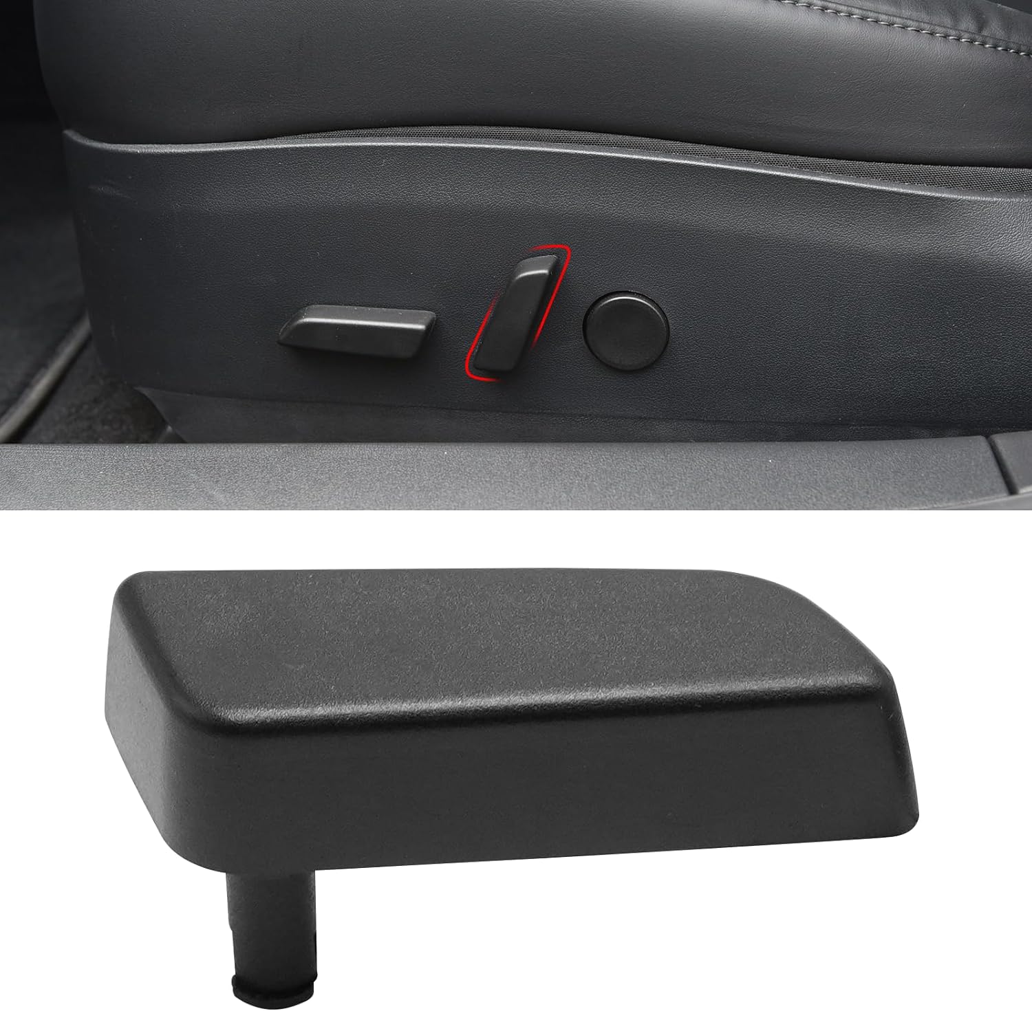 YDSSTORE Compatible with Tesla Model 3/Y Seat Adjustement Button 2017 2018 2019 2020. Front Driver Side Seat Back Forward Button Cover for Tesla Model 3 Model Y. Seat Adjuster Switch Button 1098841-00-E-autoydsstore