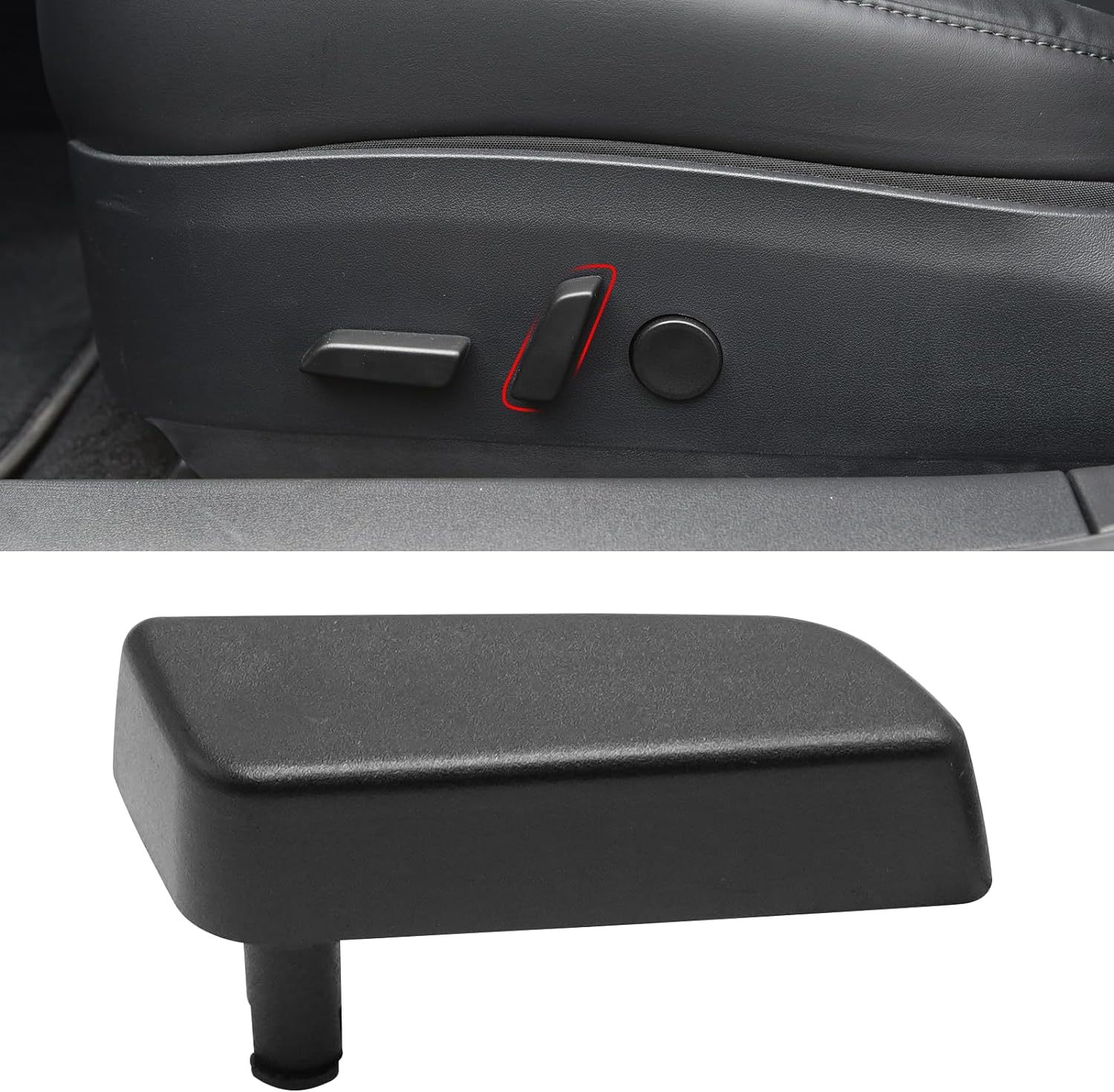 YDSSTORE Compatible with Tesla Model 3/Y Seat Adjustement Button 2017 2018 2019 2020. Front Driver Side Seat Back Forward Button Cover for Tesla Model 3 Model Y. Seat Adjuster Switch Button 1098841-00-E-autoydsstore