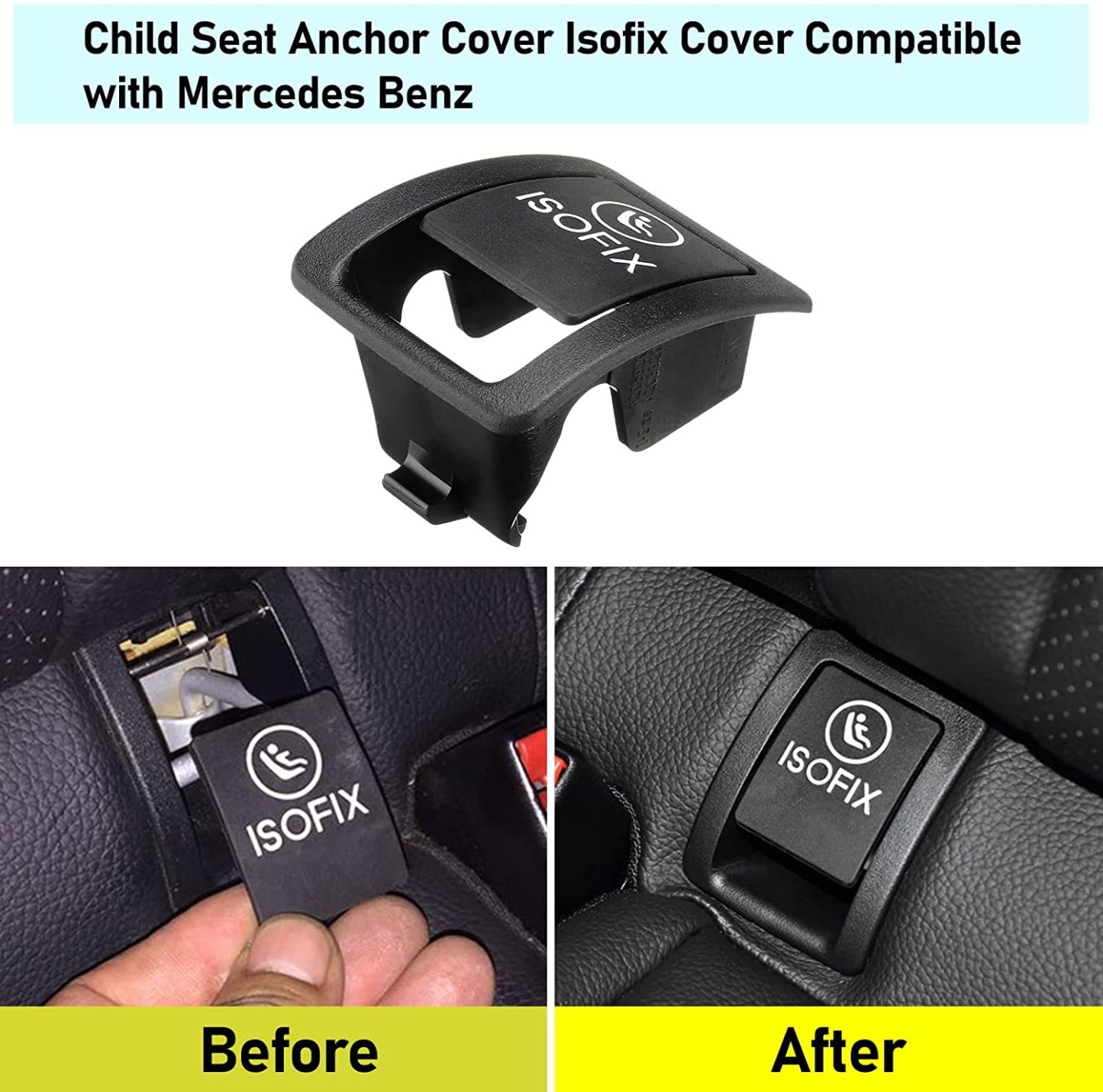 Upgraded For Mercedes Benz Isofix Child Seat Anchor Cover | YDSSTORE