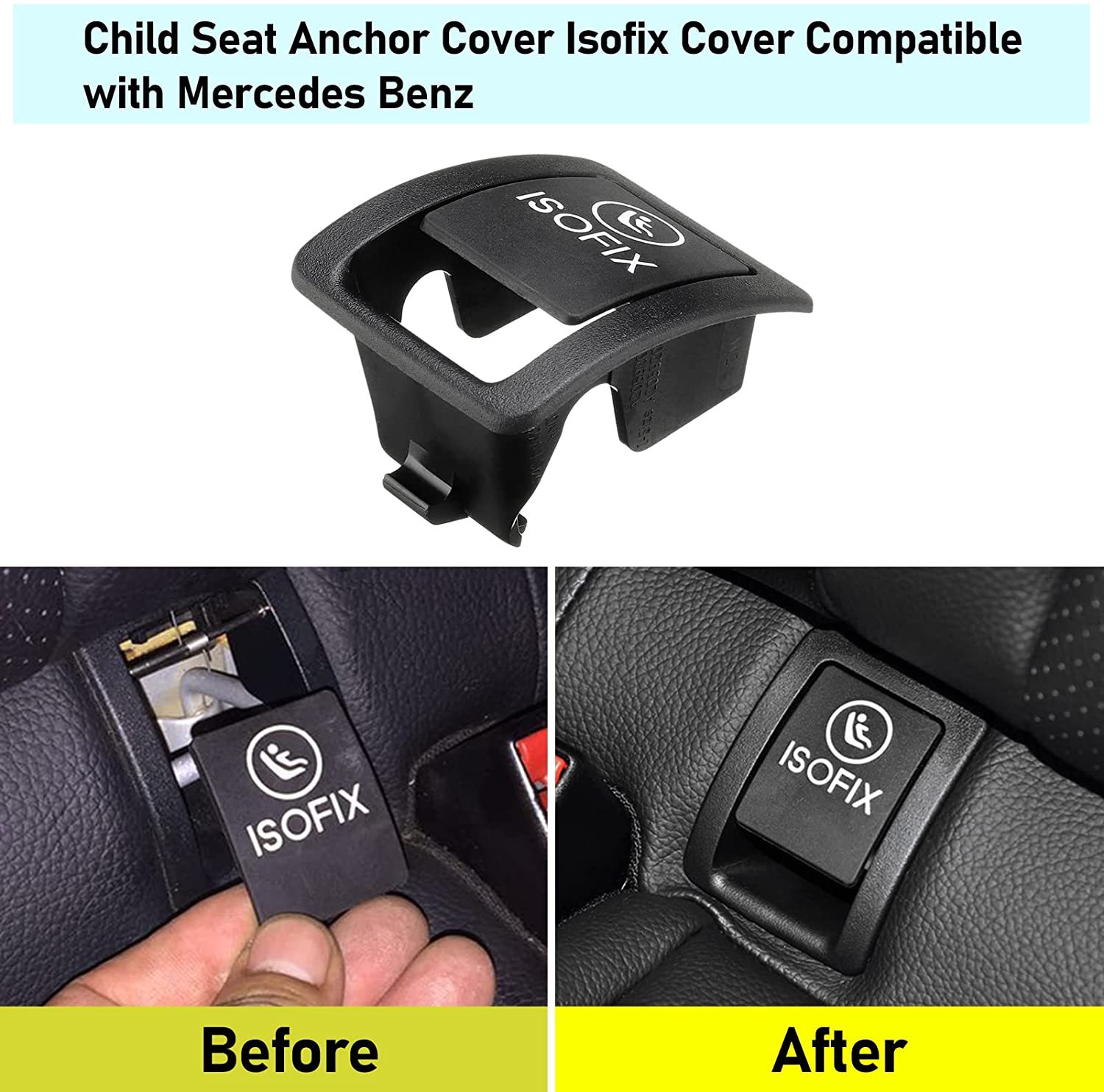 Upgraded For Mercedes Benz Isofix Child Seat Anchor Cover | YDSSTORE
