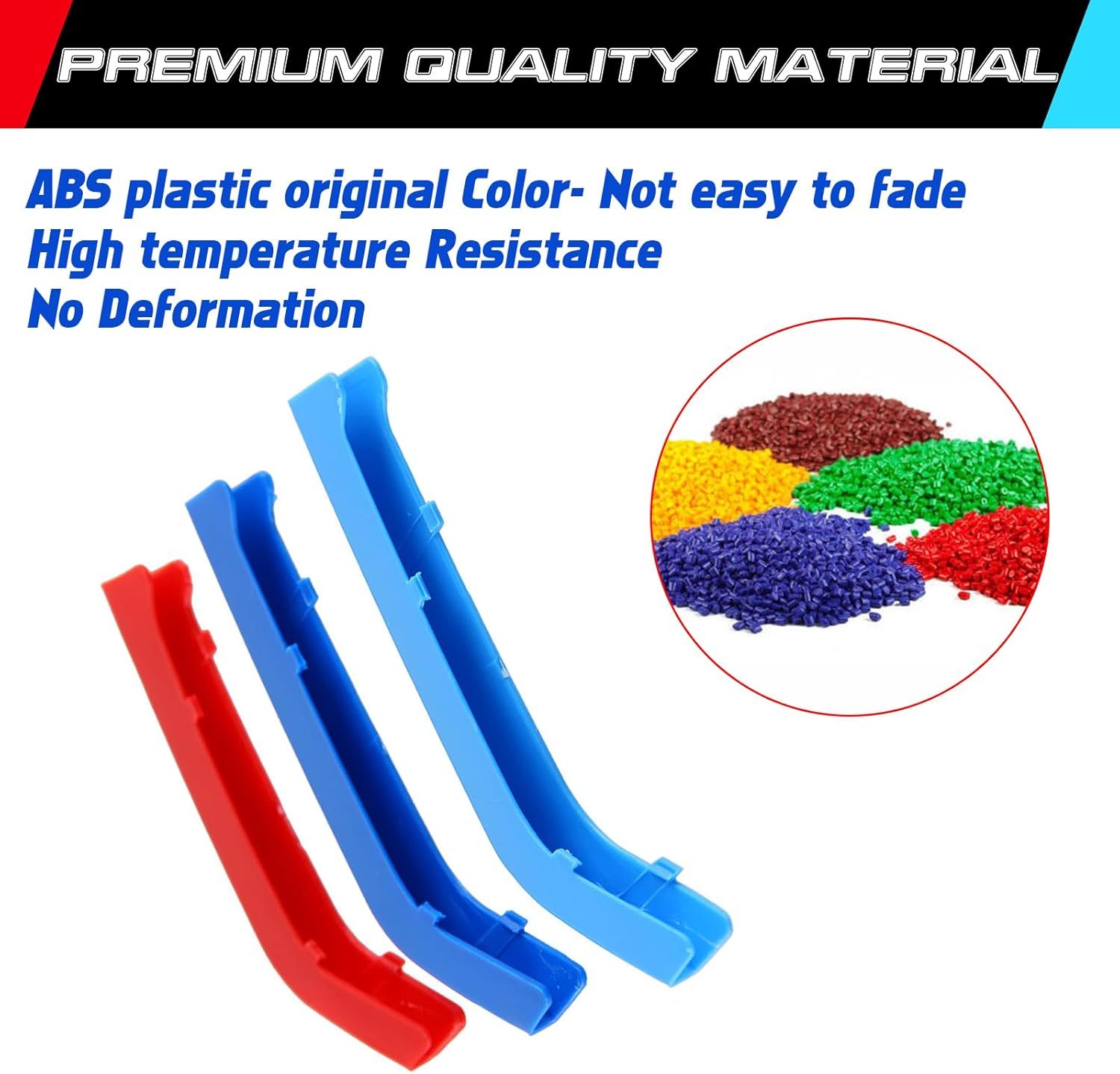 YDSSTORE M-Colored Tri Grille Insert Trim Strips for BMW 3 Series F30 & F31 (2013-2018) | Compatible with 8-Beam Black Grilles | Easy Clip-on Installation-autoydsstore