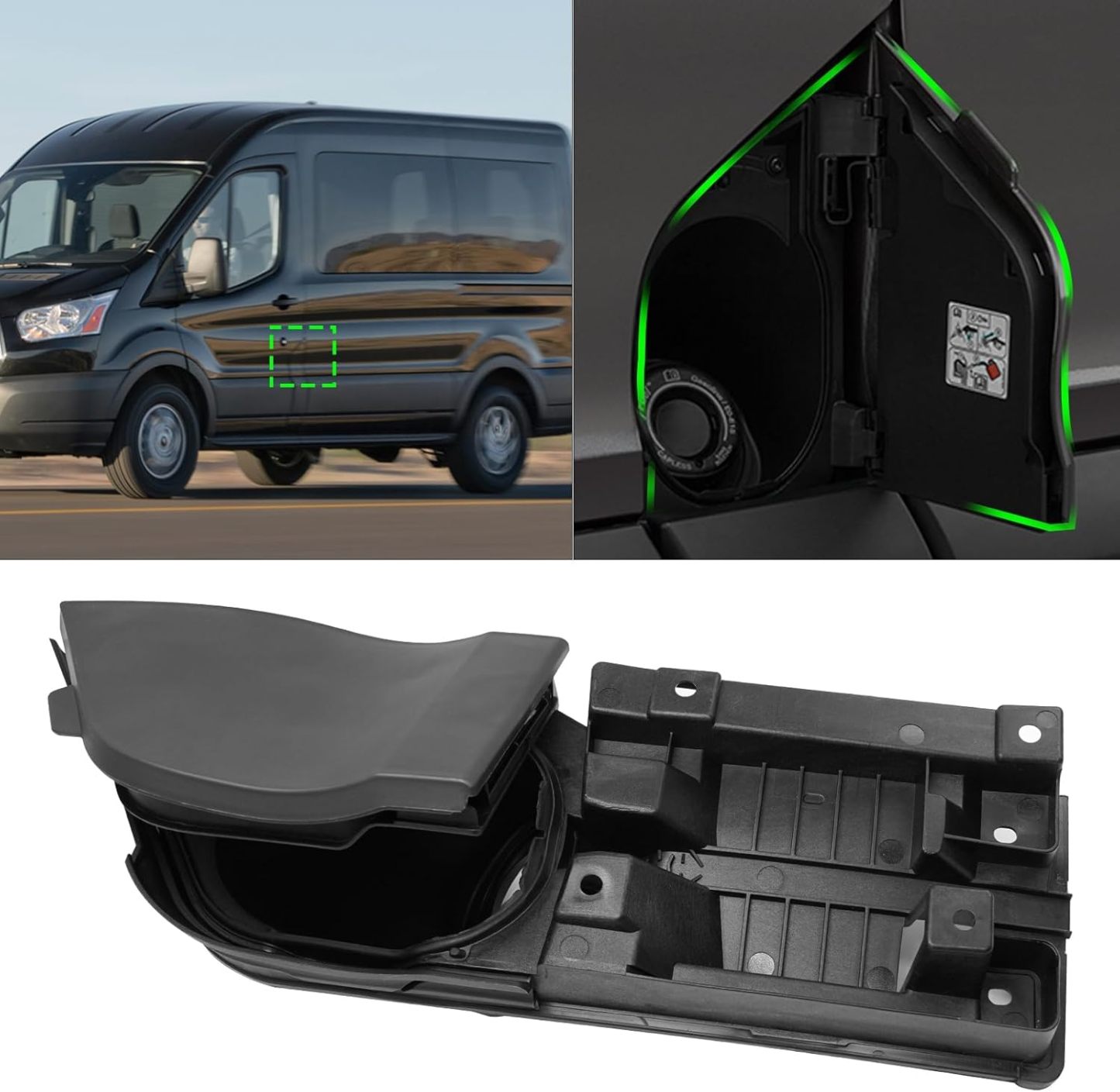 Ford Transit 2015-2024 Fuel Door Assembly - Gas Cap Cover for 150/250/350/350HD | OEM Replacement CK4Z61405A26B| YDSSTORE-autoydsstore