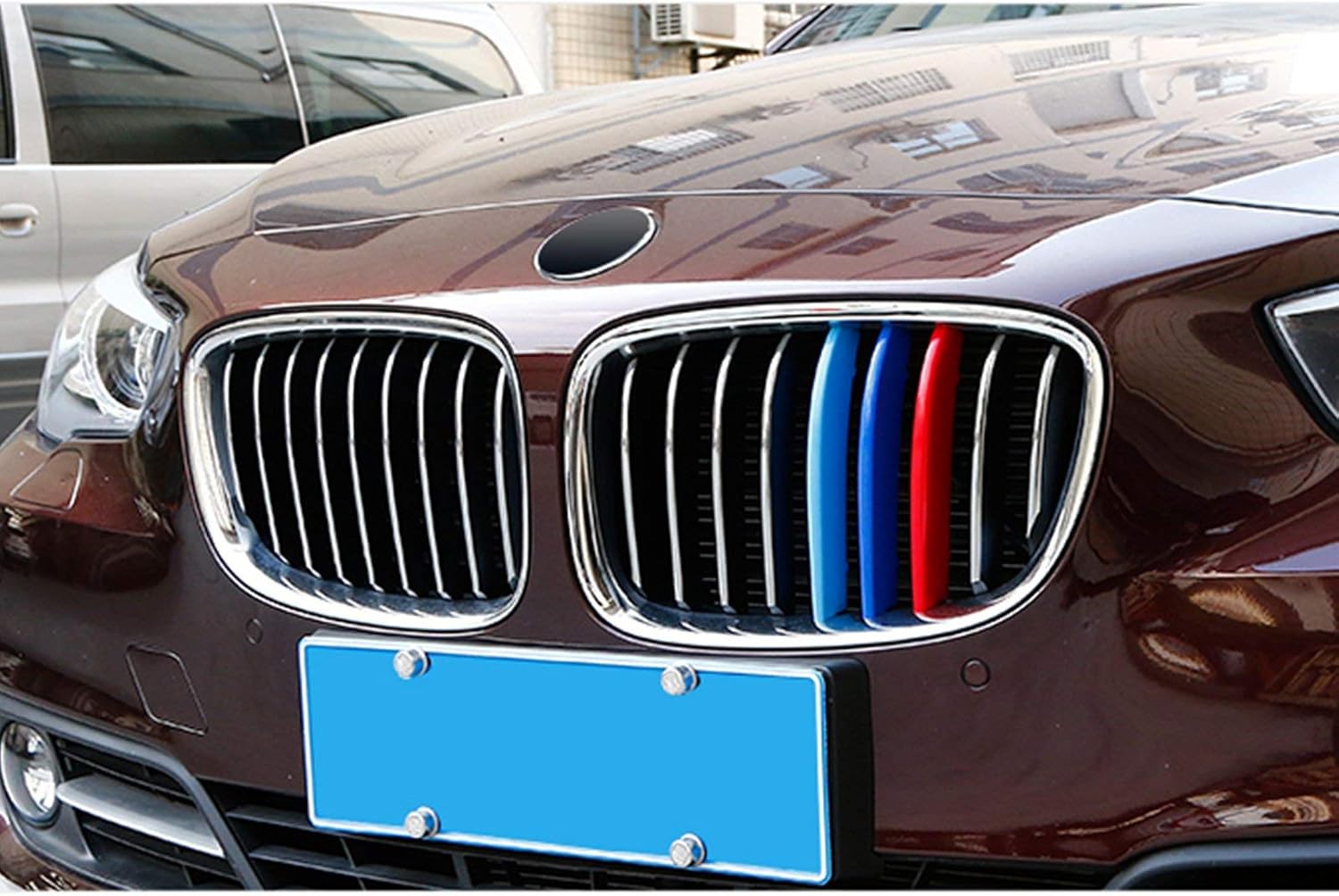 YDSSTORE M-Colored Grille Insert Trim Strips for BMW 5 Series GT F07 (2009-2017) | Compatible with 9-Beam Front Kidney Grilles | Easy Clip-on Installation-autoydsstore