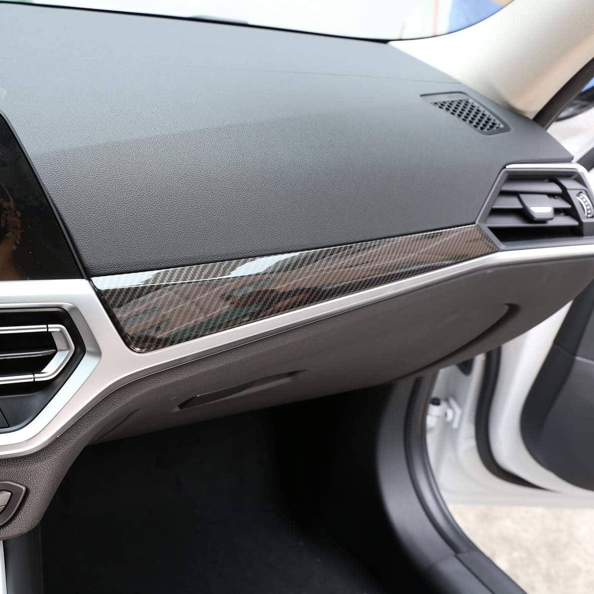 YDSSTORE ABS Carbon Fiber Pattern Center Console Dashboard Trim for BMW G20 G28 325Li 3 Series 2019-2020-autoydsstore