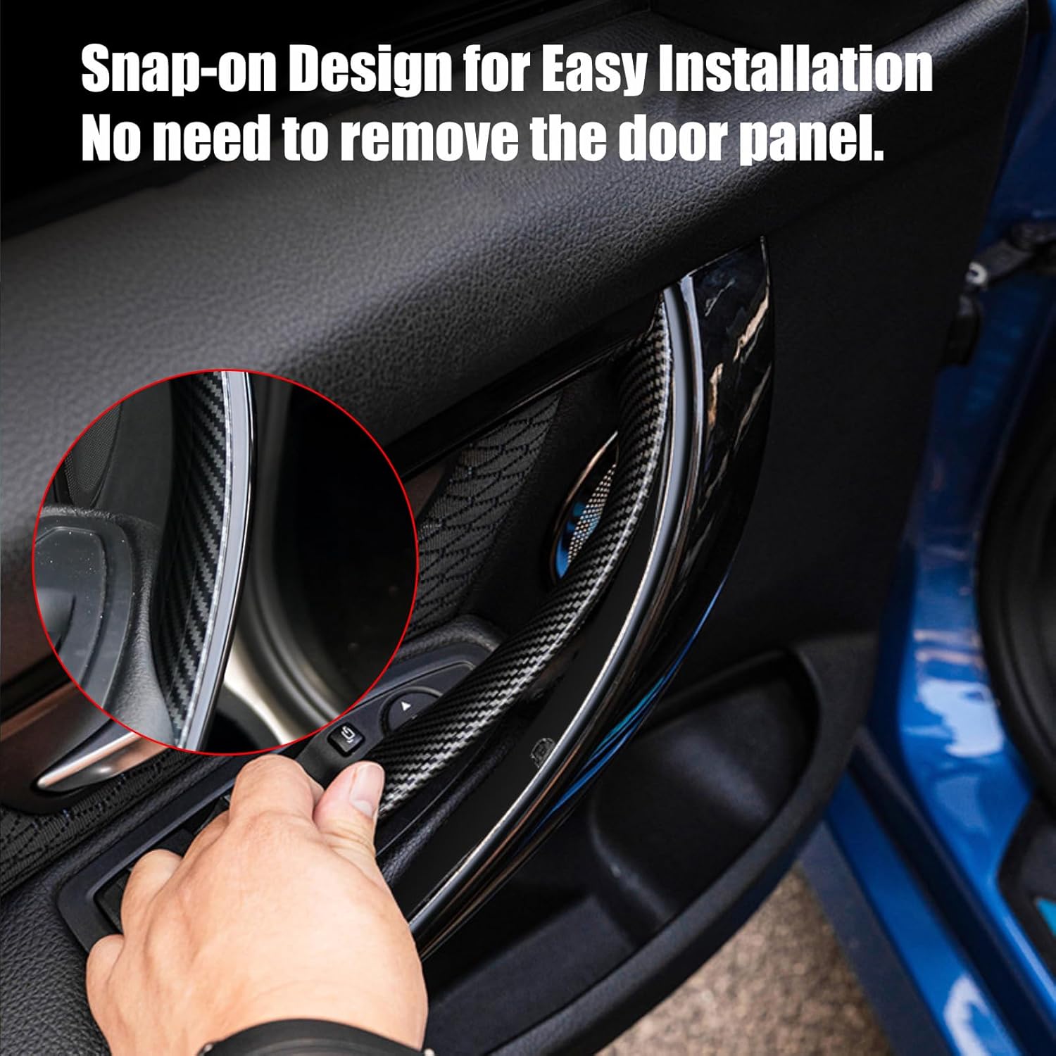 BMW Carbon Fiber Pattern Door Handle Covers.4PCS|YDSSTORE-autoydsstore