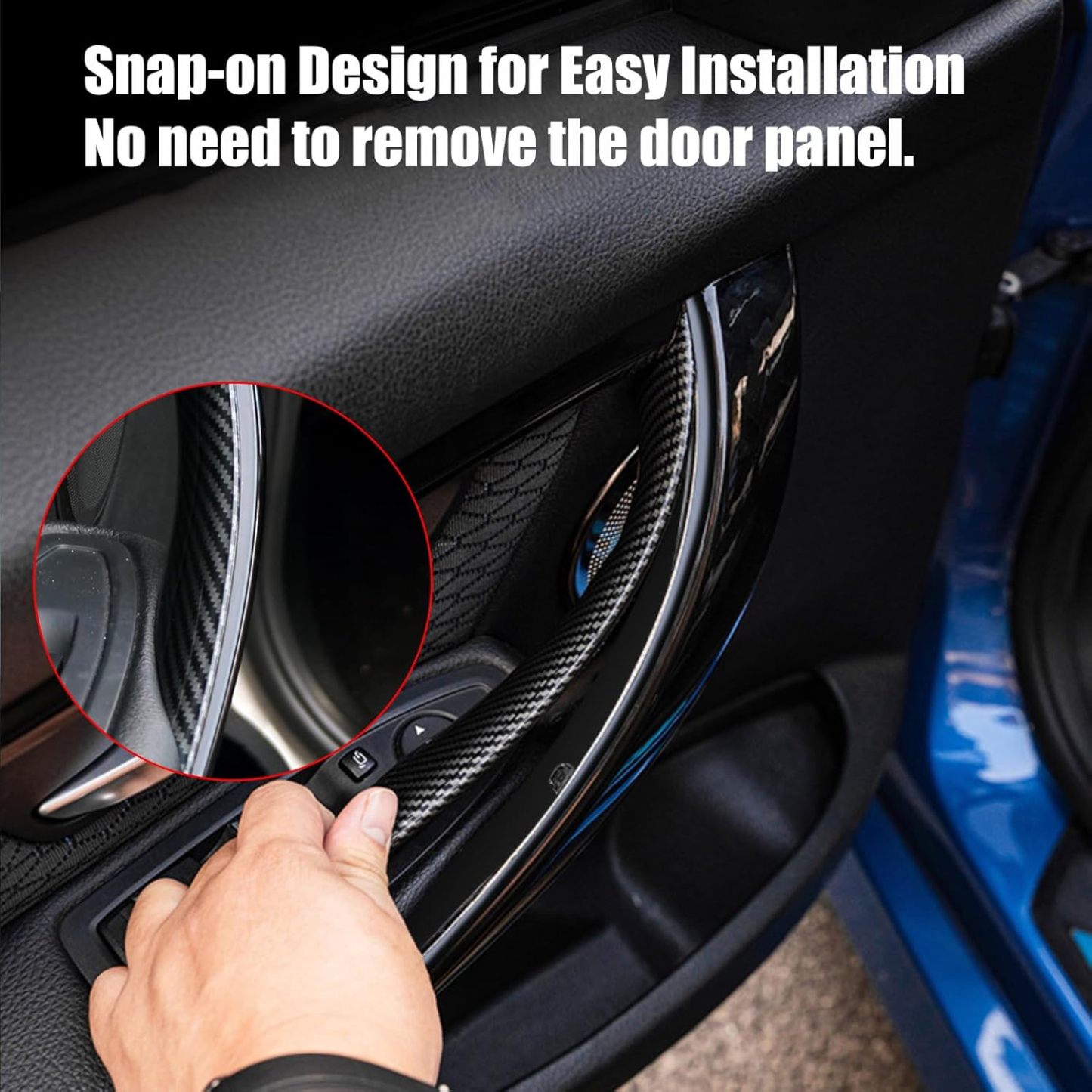 BMW Carbon Fiber Pattern Door Handle Covers.4PCS|YDSSTORE-autoydsstore