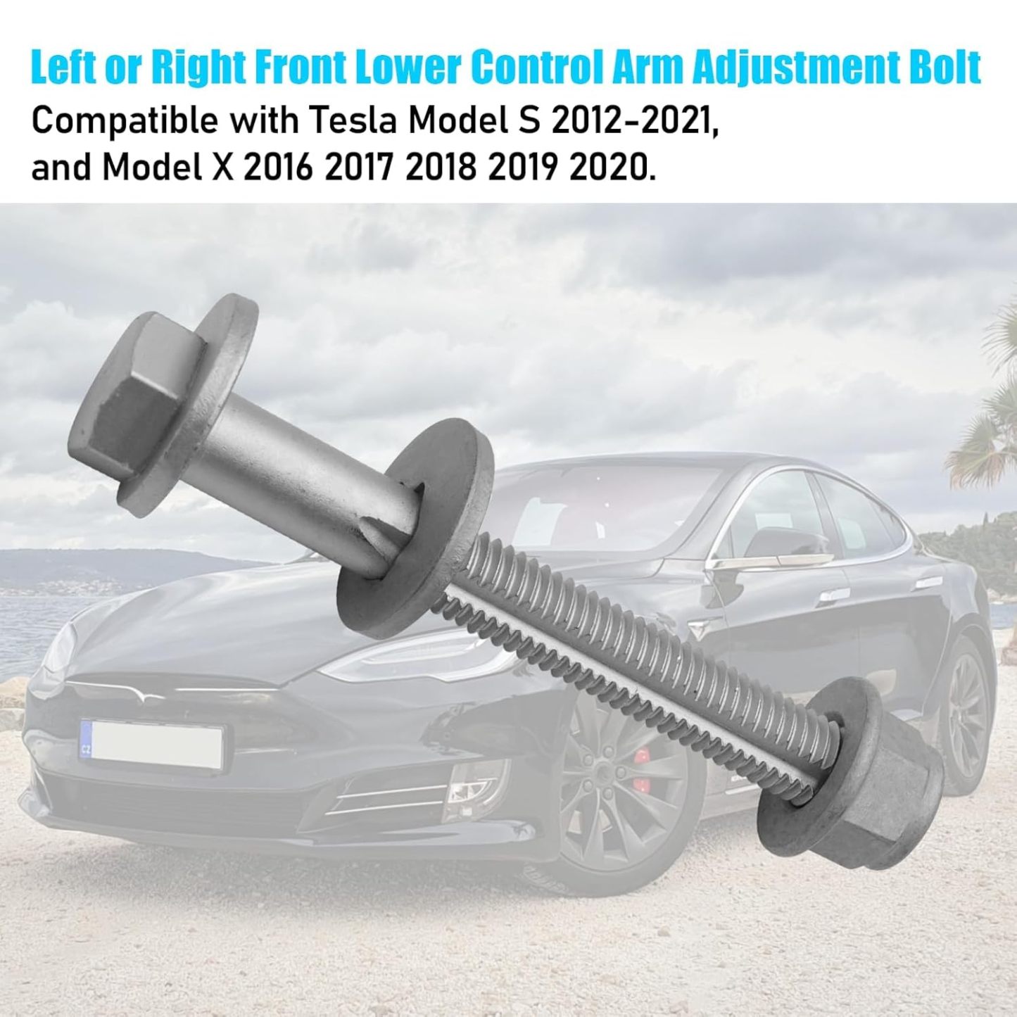 YDSSTORE Compatible with Tesla Model S/X Front Lower Control Arm Bolt Replacement. M14x2.00x114 [10.9] - G720 2007106 Suspension Bolt Cam Bolt Assy for Tesla Model S 2012-2021. Model X 2016-2020-autoydsstore