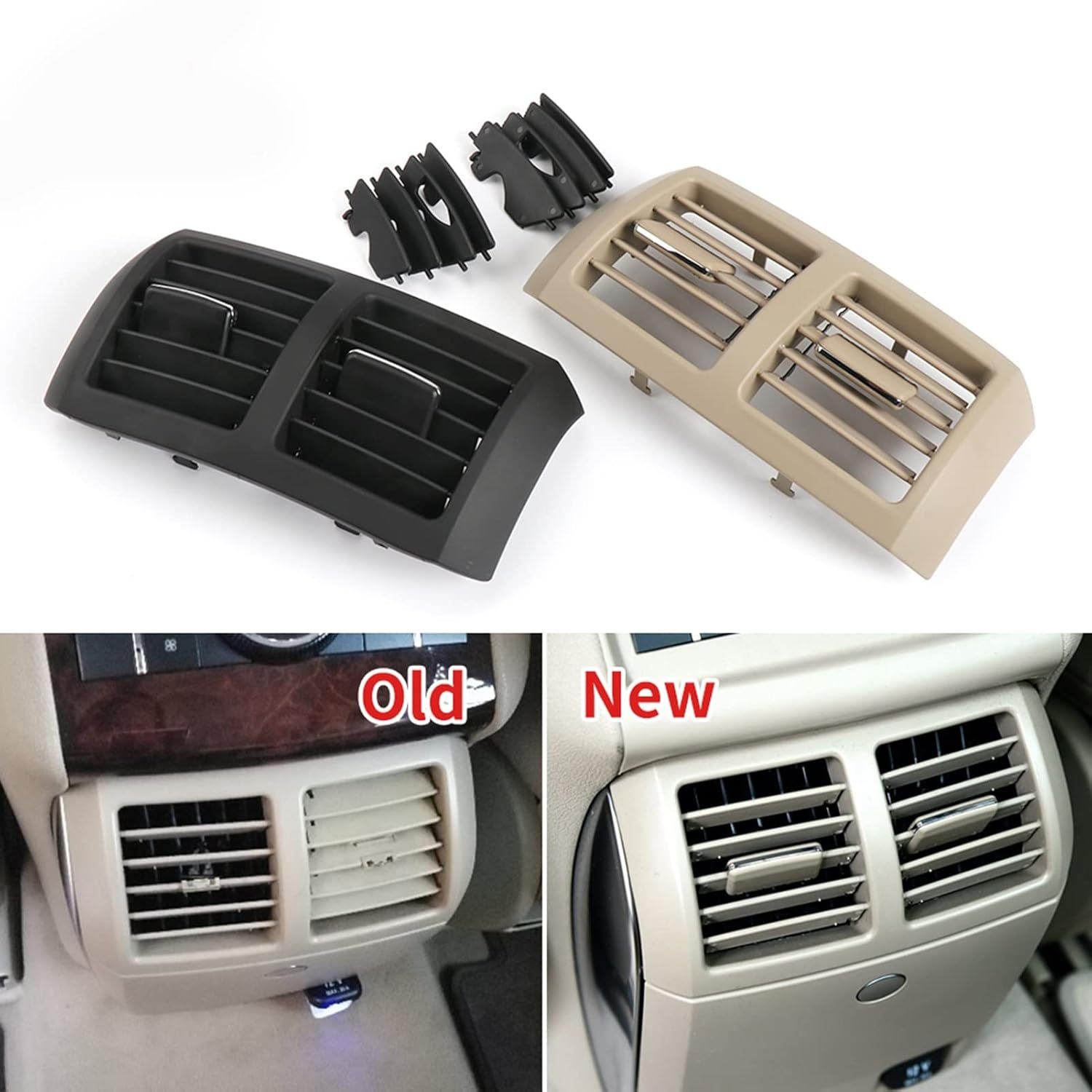 Rear Center Console Air Vent Cover for Benz W251 R Class Vent Fresh Air Outlet Vents Grille 2518301154 Replacement Part