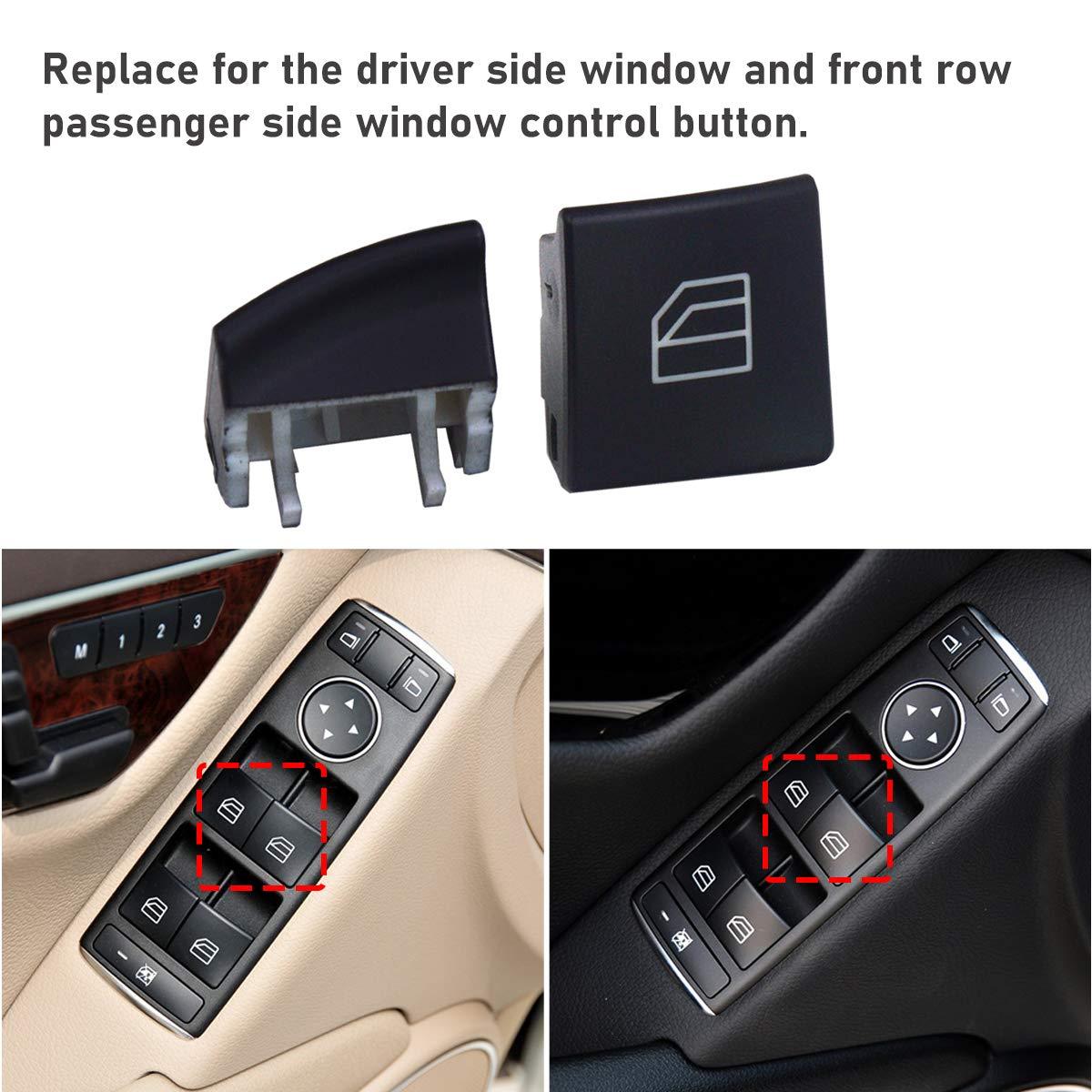 For Mercedes Benz Driver Window Switch Button Covers 2pcs  | YDSSTORE
