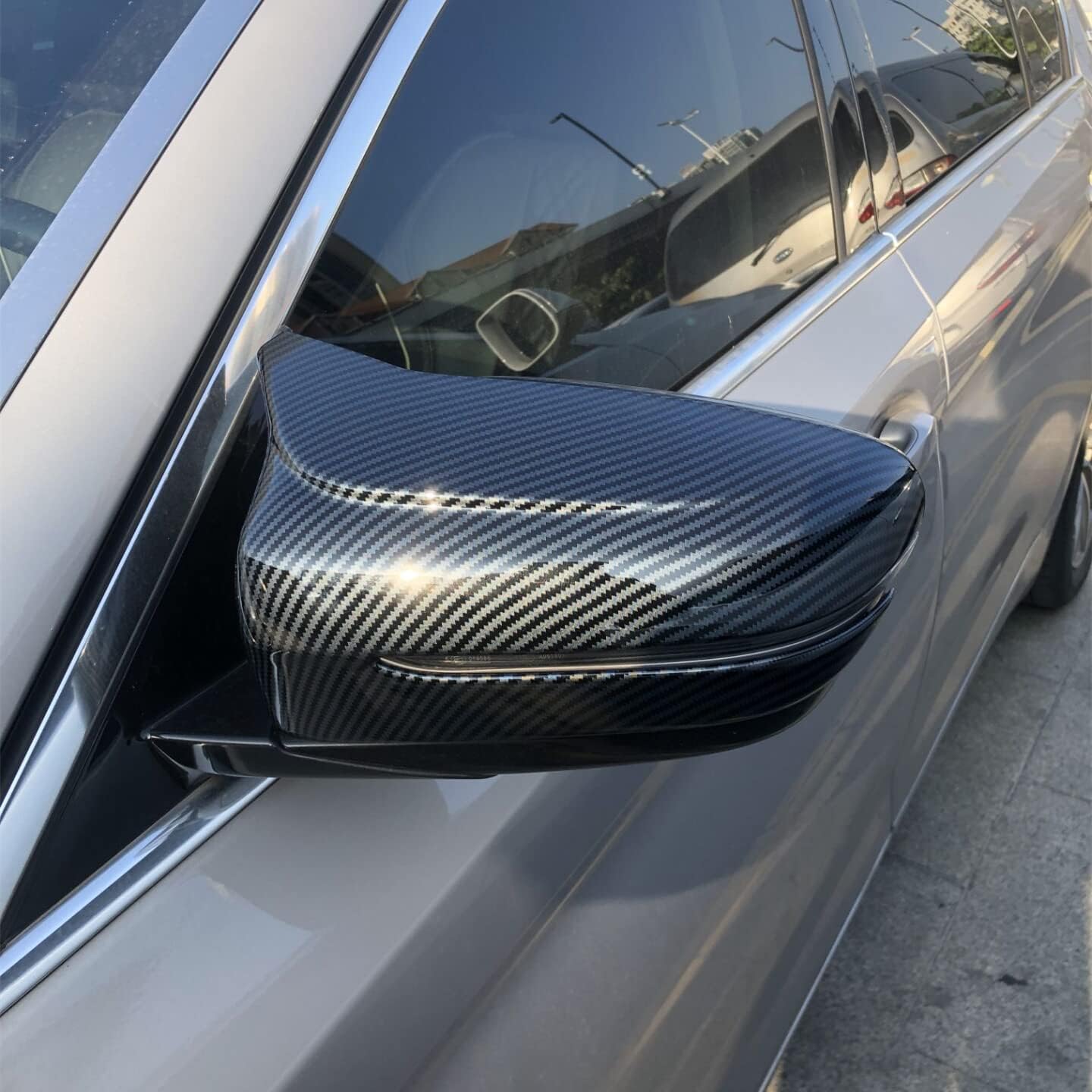 New 2pcs Demon Horn Exterior Door Mirror Cover Cap Trim fit for BMW 3 4 5 6 7 8 Series 320i 330i 330e 530i 530e 540i 2019 2020 2021 2022 2023|YDSSTORE