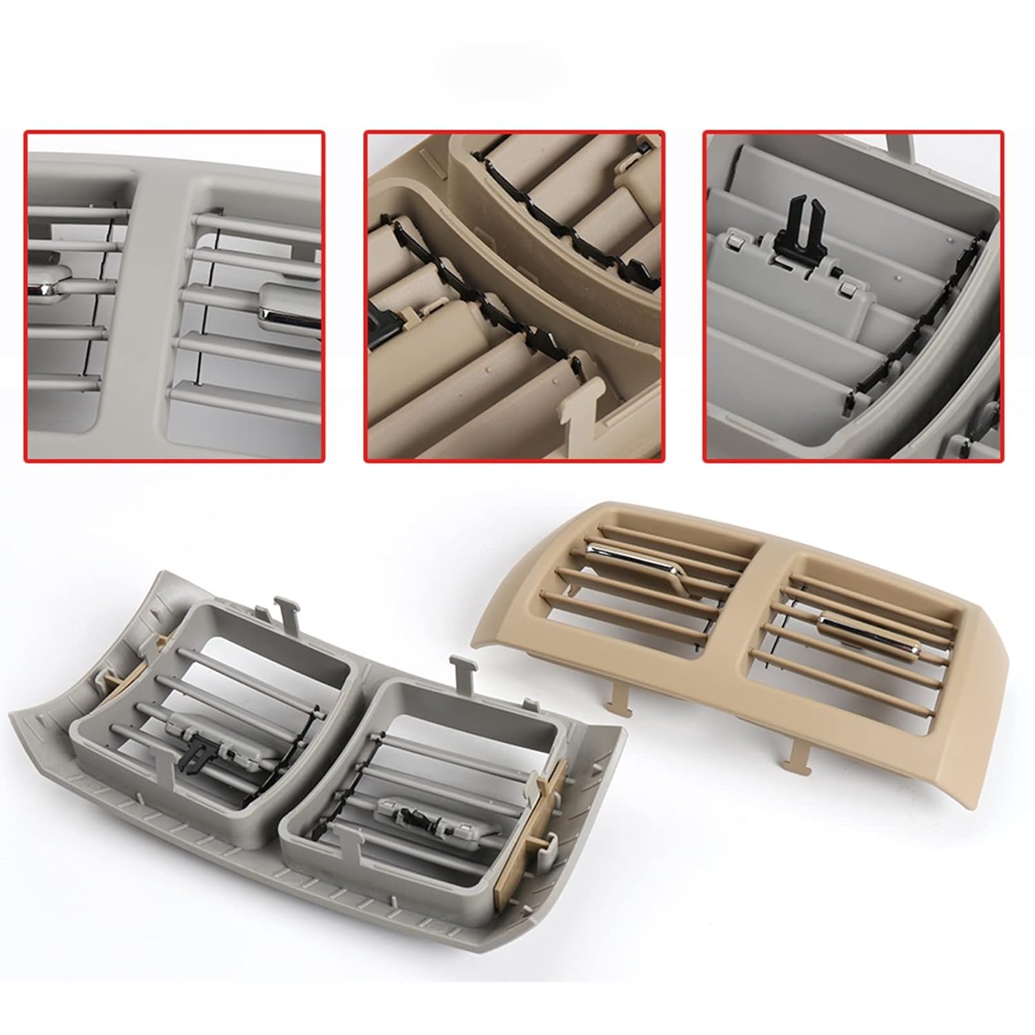 Rear Center Console Air Vent Cover for Benz W251 R Class Vent Fresh Air Outlet Vents Grille 2518301154 Replacement Part