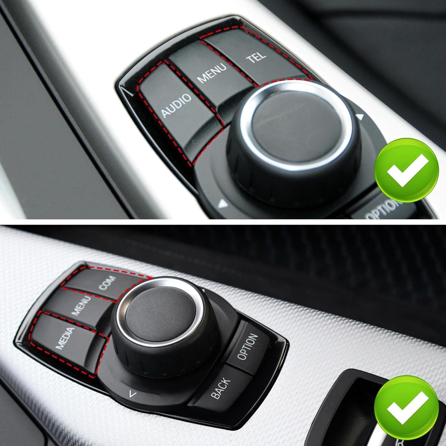 BMW iDrive Button Replacement Kit Multimedia Control Buttons for 1 Series F20 F21 2 Series F22 F23 3 Series F30 F31 F34 F80 4 Series F32 F33 F36 F82 X1 F48 X3 F25. X4 F26. X5 F15 X6 F16 (2012-2019)-autoydsstore