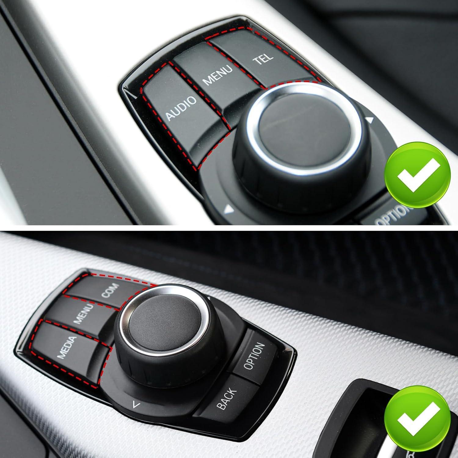 BMW iDrive Button Replacement Kit Multimedia Control Buttons for 1 Series F20 F21 2 Series F22 F23 3 Series F30 F31 F34 F80 4 Series F32 F33 F36 F82 X1 F48 X3 F25. X4 F26. X5 F15 X6 F16 (2012-2019)-autoydsstore