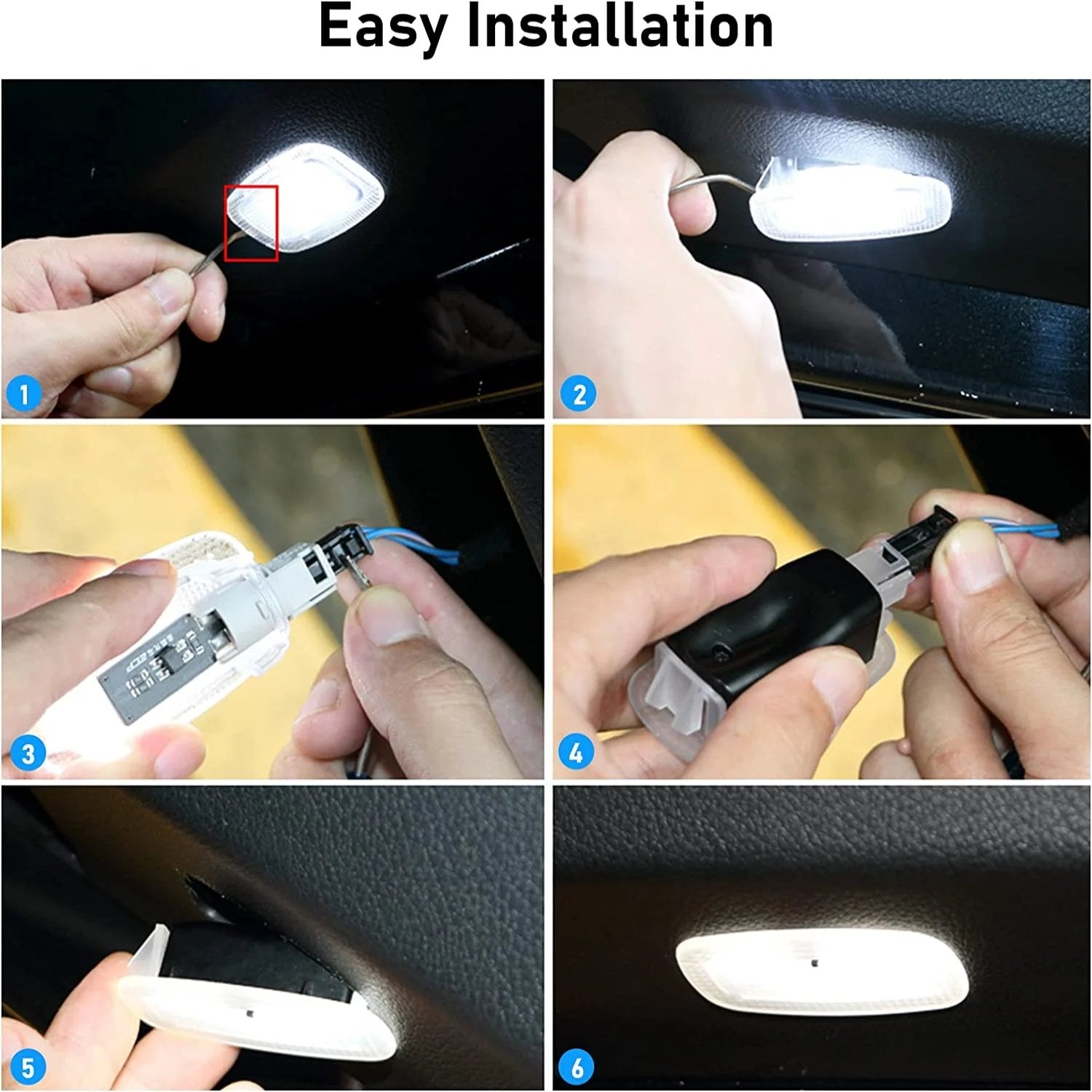 Upgraded For Mercedes Benz Ambient Footwell lighting