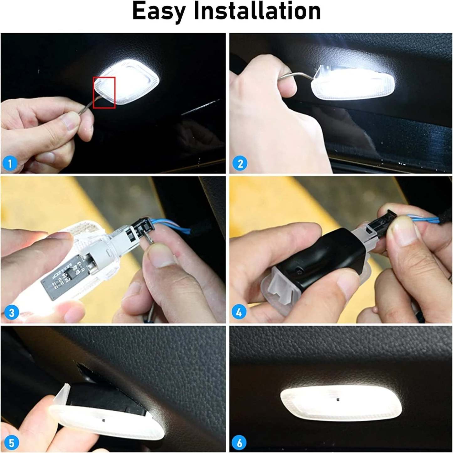 Upgraded For Mercedes Benz Ambient Footwell lighting