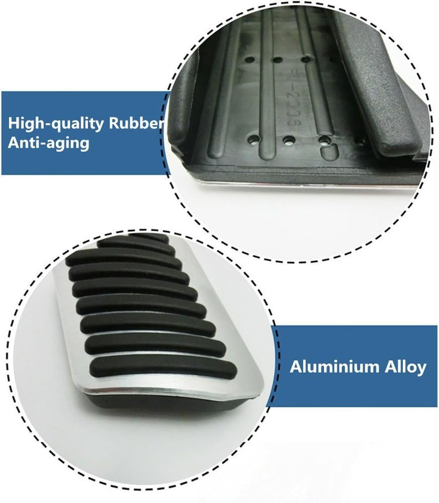 YDSSTORE  Compatible with BMW Pedal Covers. Anti-Slip No Drill Pedal Pads Compatible with BMW 3' E90 E91 E92 E93/5' F10 F11/6' F12 F13/7' F01 F02/X3 F25/X4 F26/X5 E70/X6 E71/Z4 E89-autoydsstore
