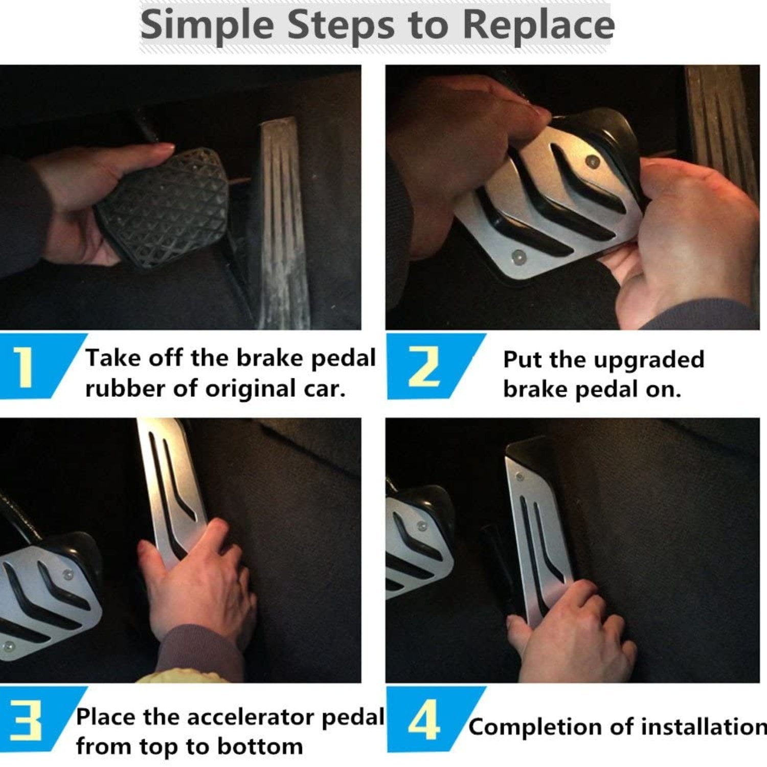 For BMW Gas Pedal and Brake Pedal Covers | YDSSTORE