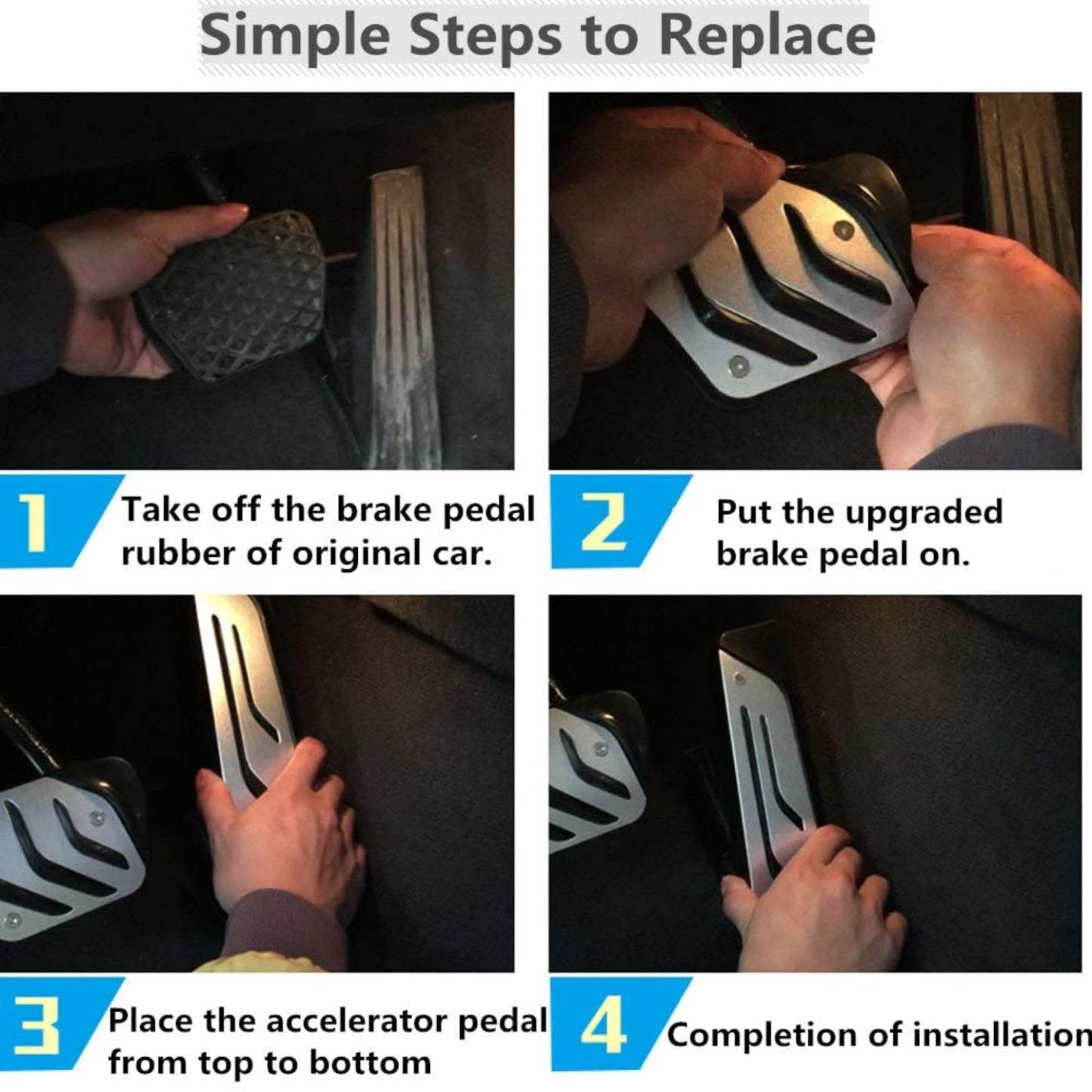 For BMW Gas Pedal and Brake Pedal Covers | YDSSTORE